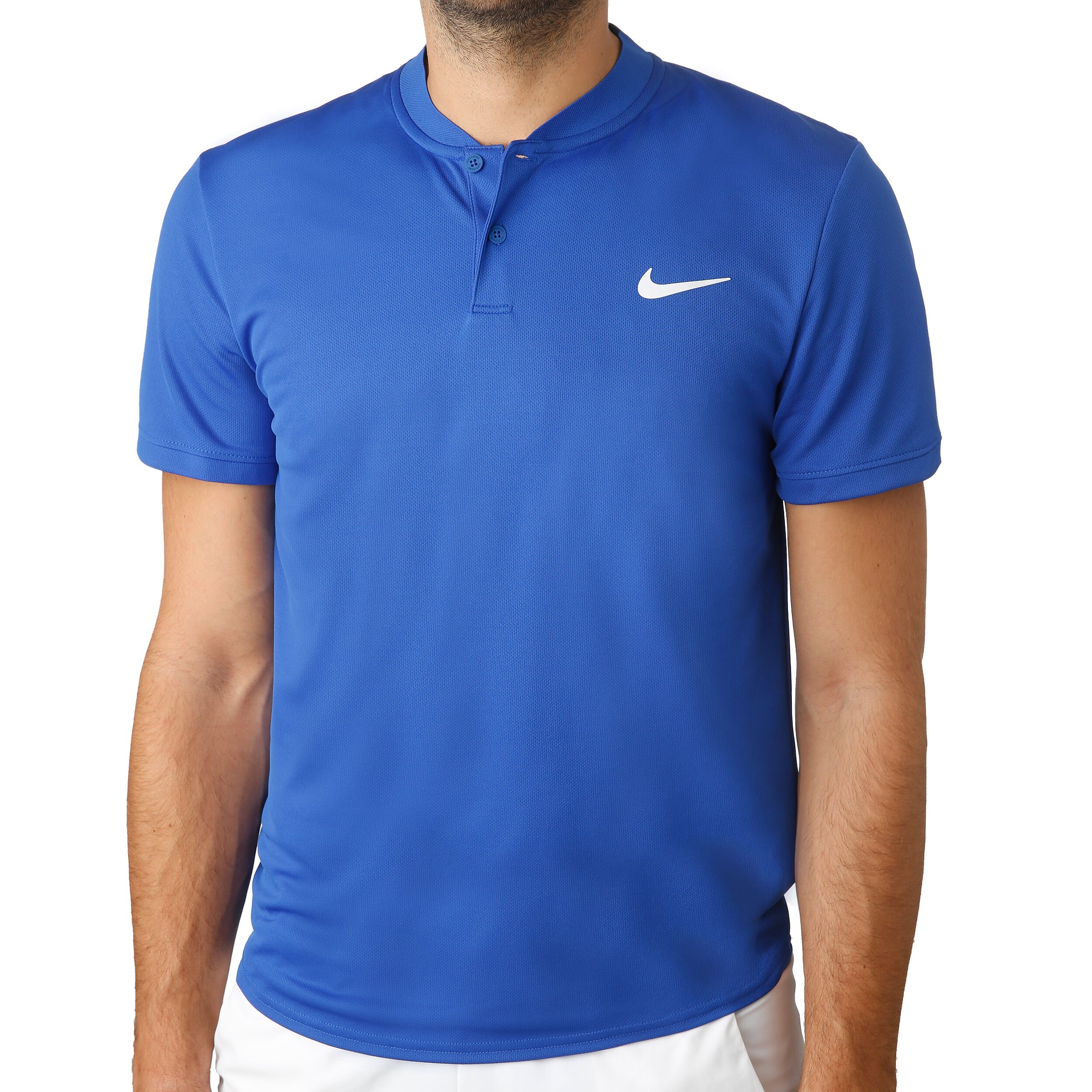 Buy Nike Court Dry Polo Men Blue White online Tennis Point COM