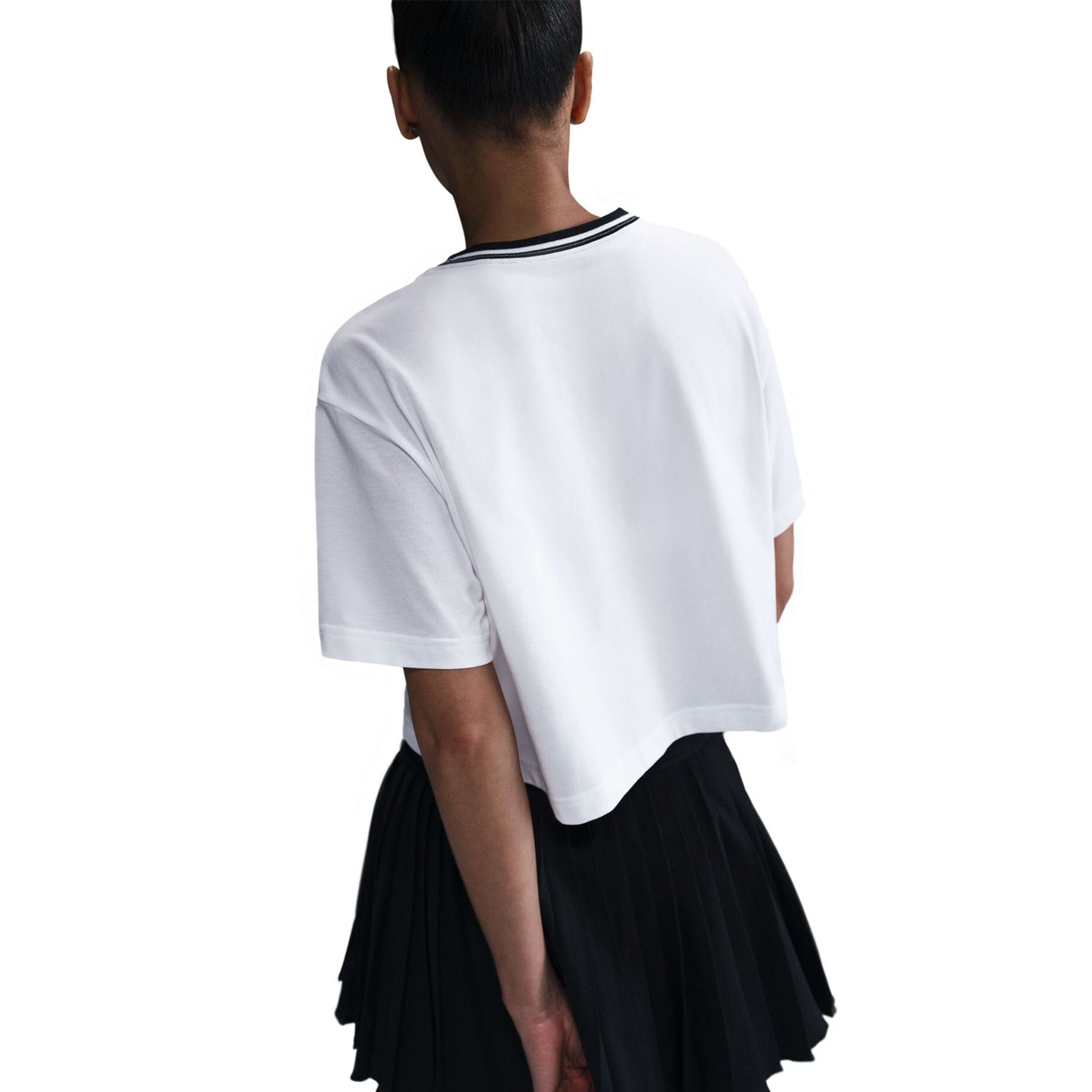 Buy Nike Dri-Fit Heritage Crop T-Shirt Women White online