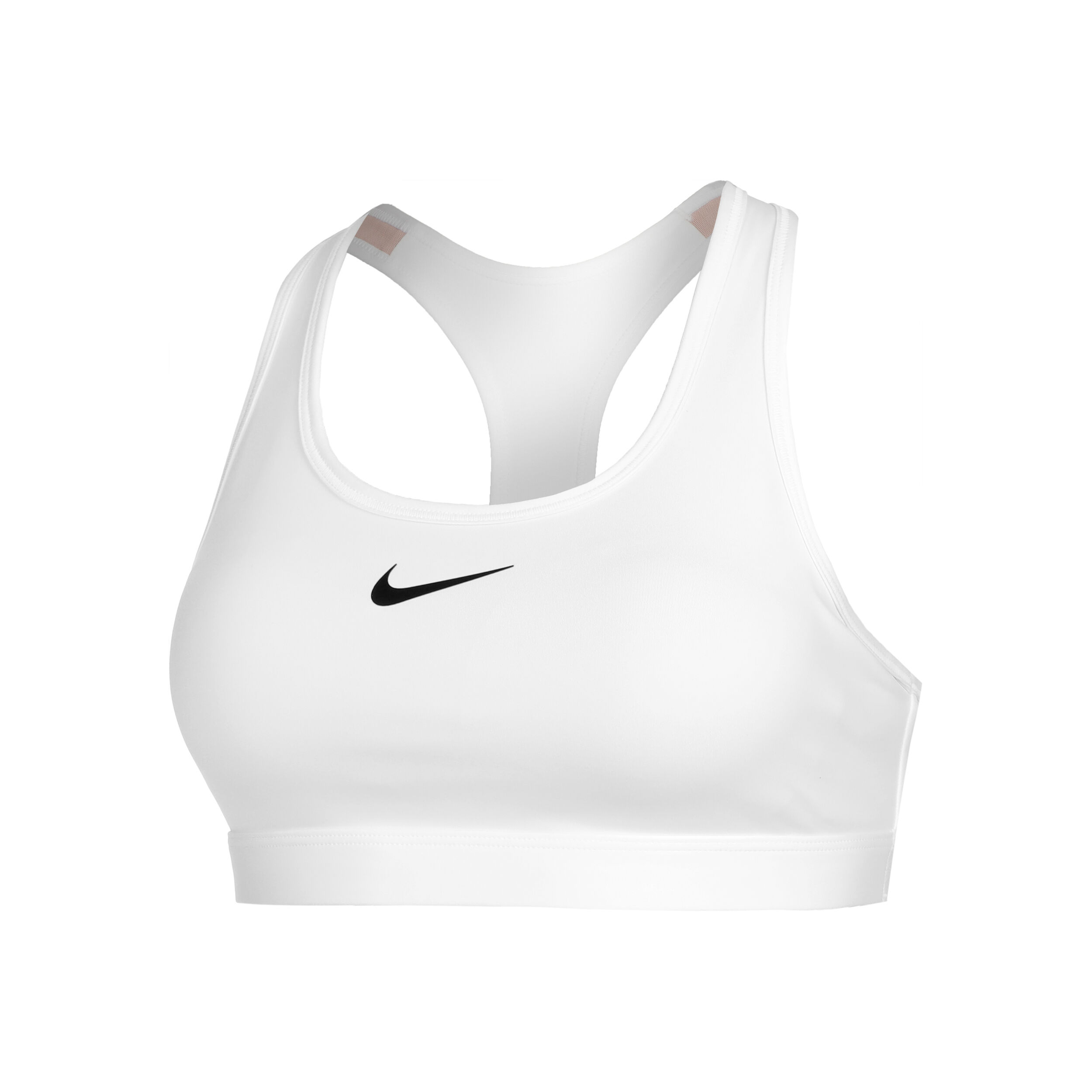 Nike swoosh clearance bra white