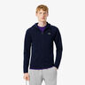 Full Zip Zip Hoodie Men-dark blue
