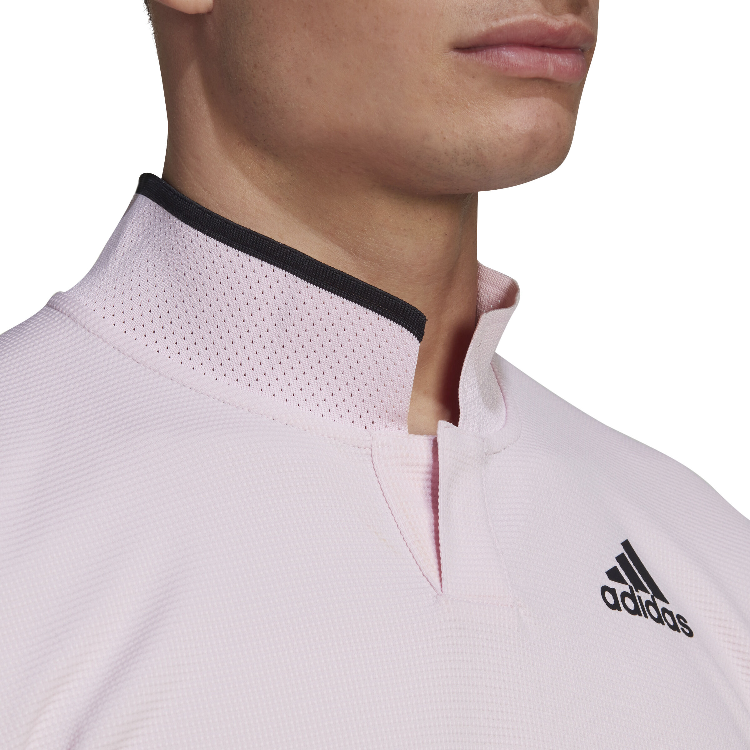 Pink adidas polo shirts clearance