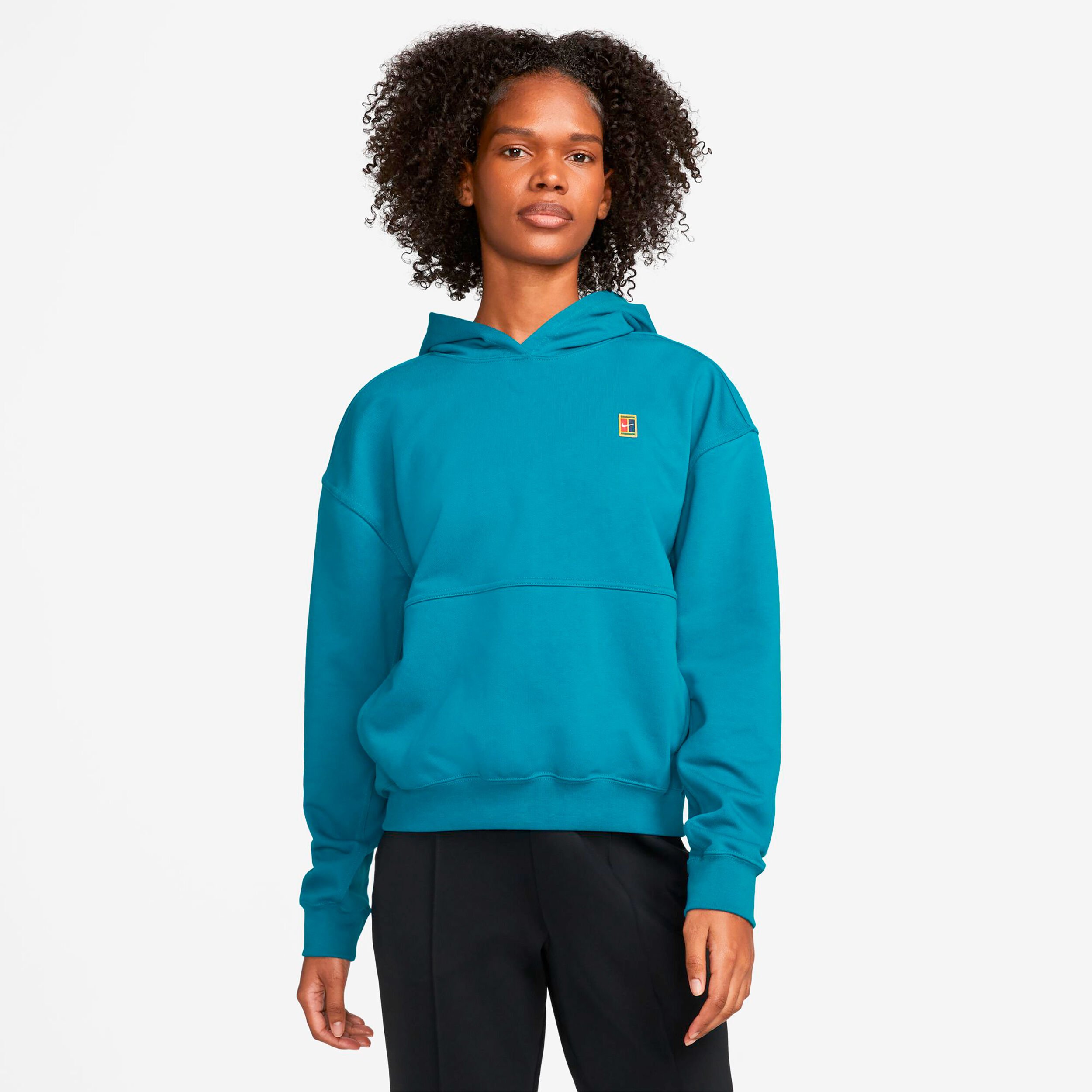 Dri Fit Court Heritage Hoody Women Petrol