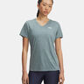 Tech Twist T-Shirt Women-blue grey