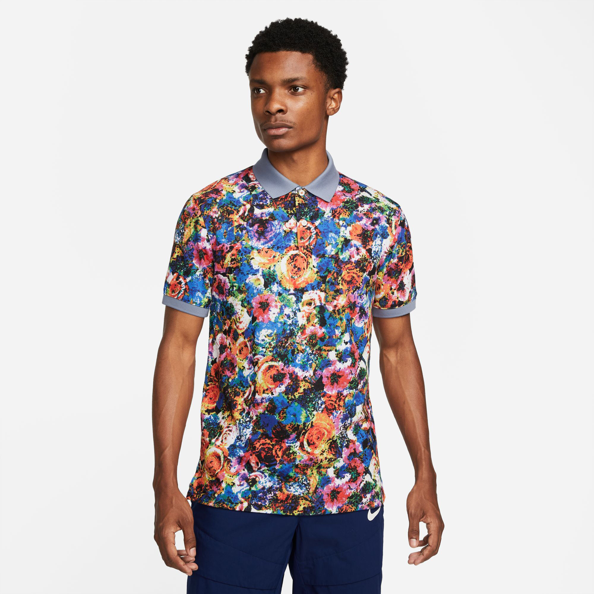 Nike floral outlet shirt mens