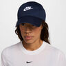 Club Futura Metal Swoosh Cap-Dark Blue,White