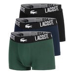 Lacoste Clothing Lacoste Cotton Stretch Trunk Boxer Shorts 3 Pack Men-Dark Green