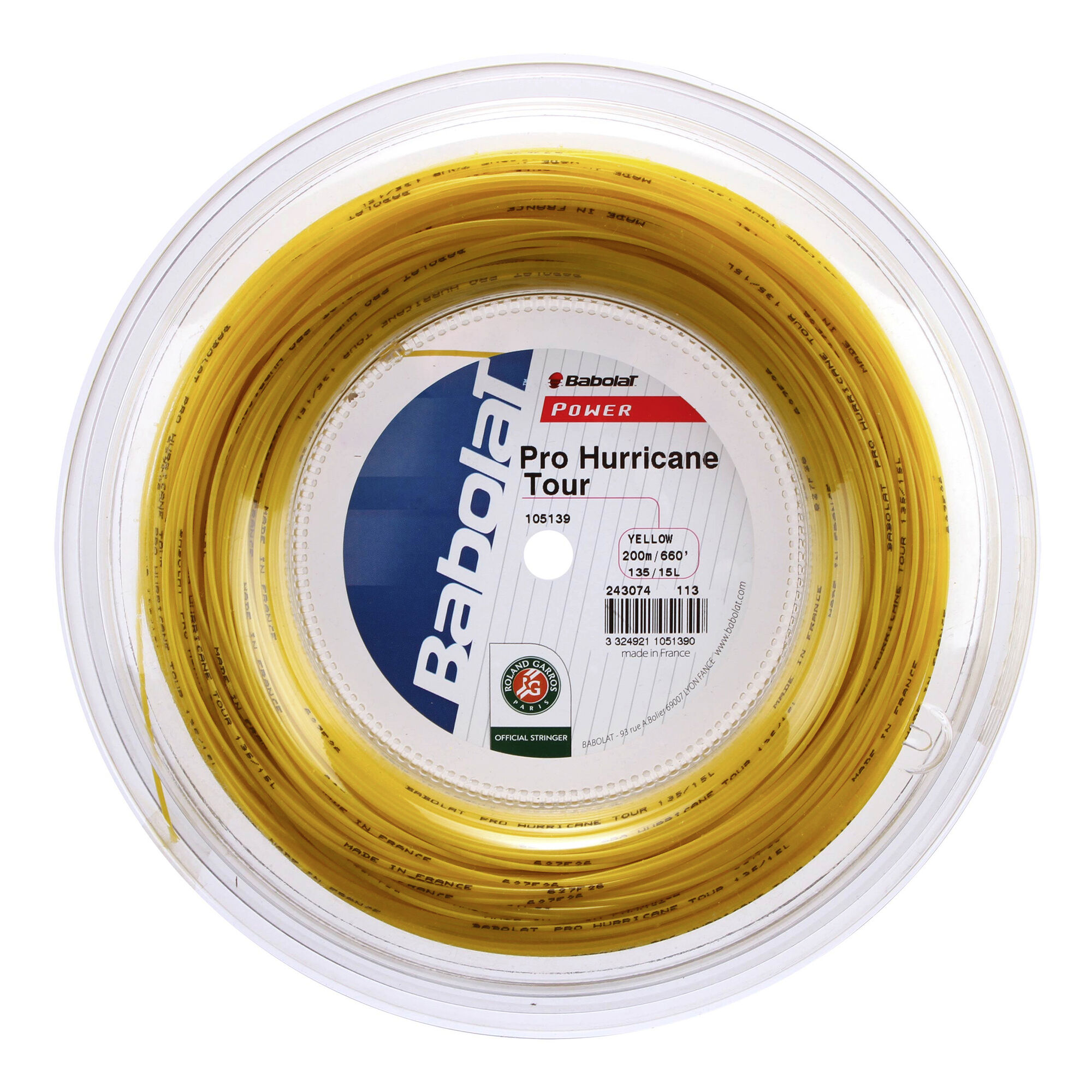 stel voor kleuring Armoedig buy Babolat Pro Hurricane Tour String Reel 200m - Yellow online | Tennis -Point