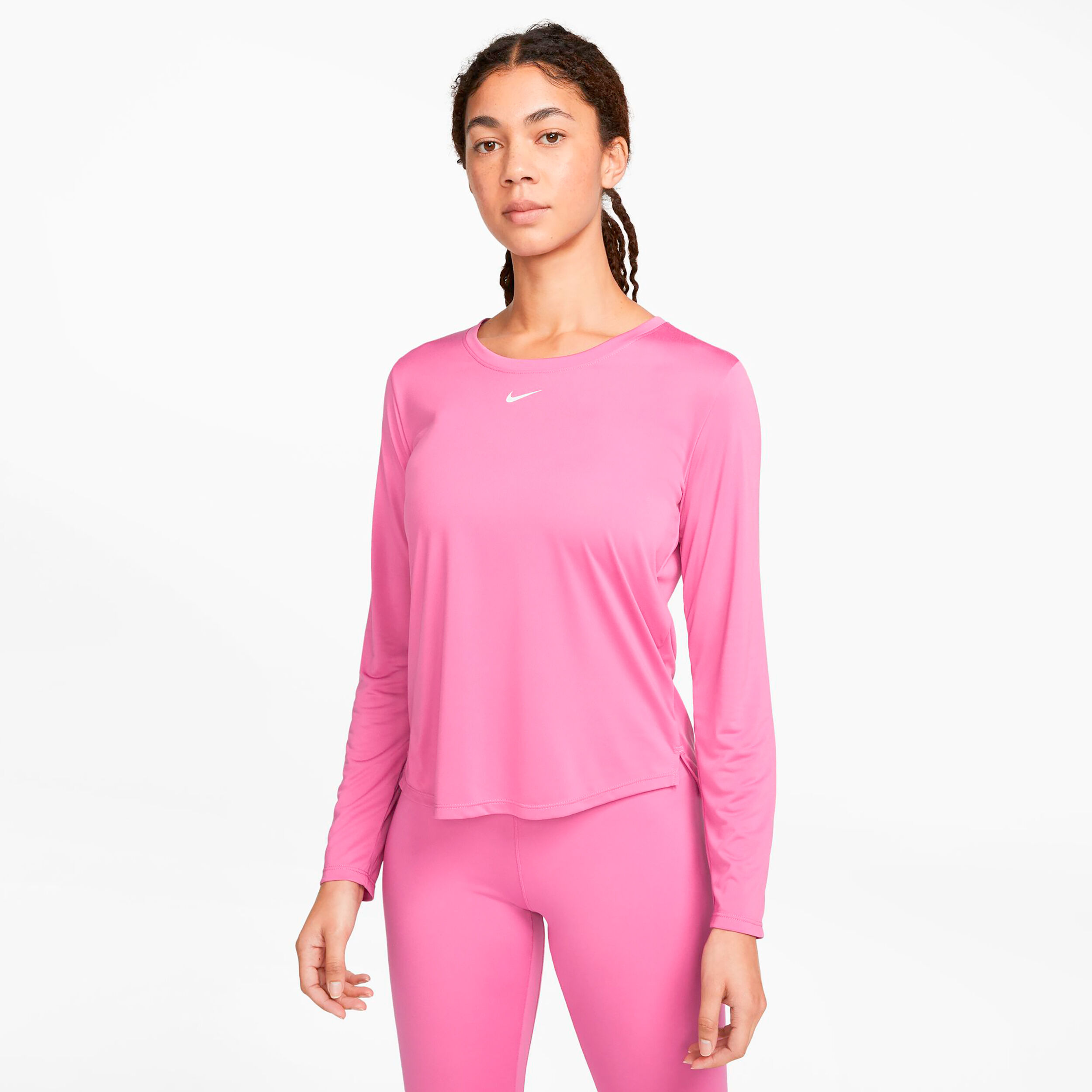 Pink dri fit long sleeve sale