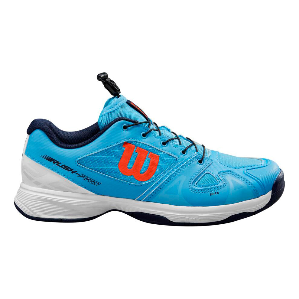 Buy Wilson Rush Pro QL All Court Shoe Kids Blue, White