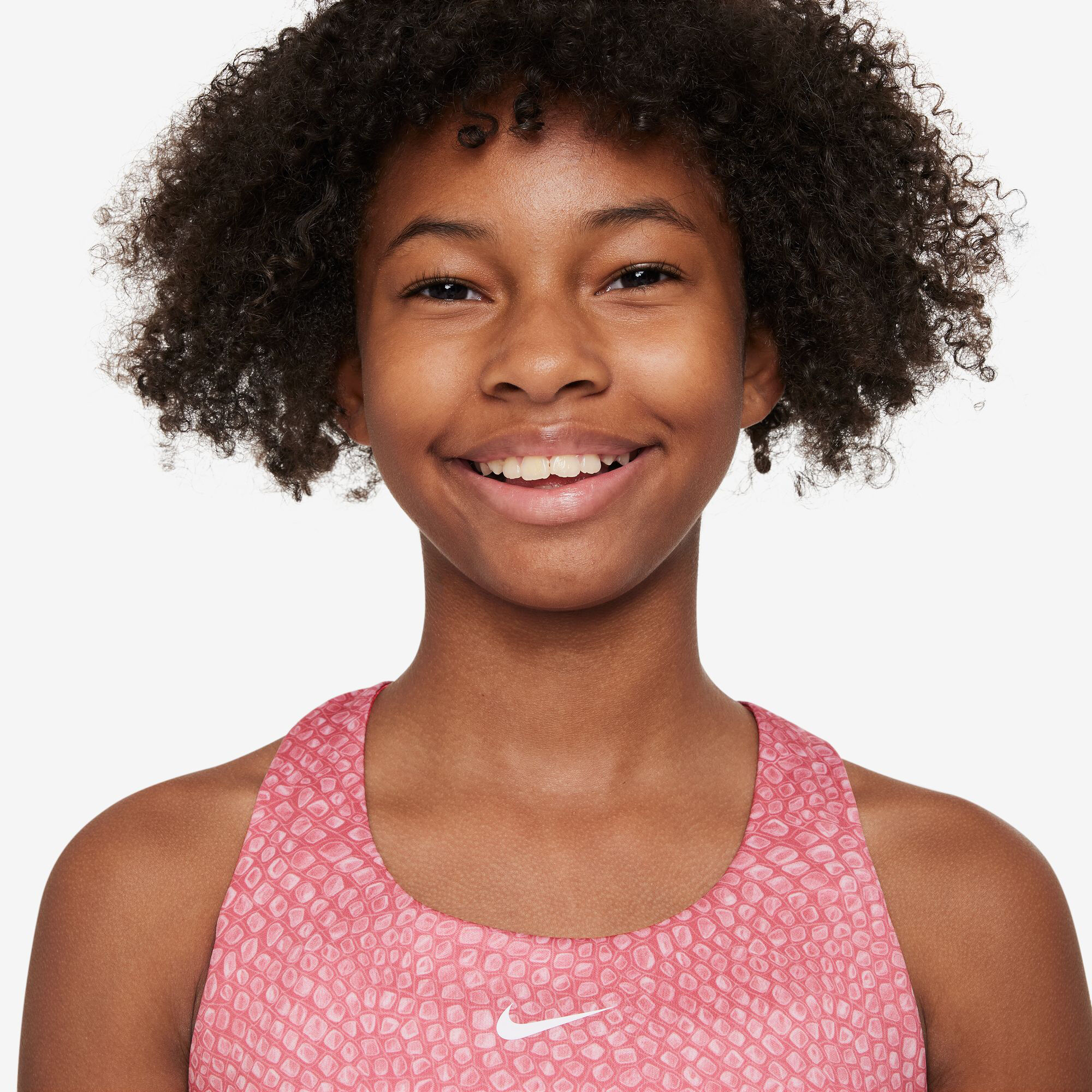 Nike pink mini best sale gold swoosh sweatshirt