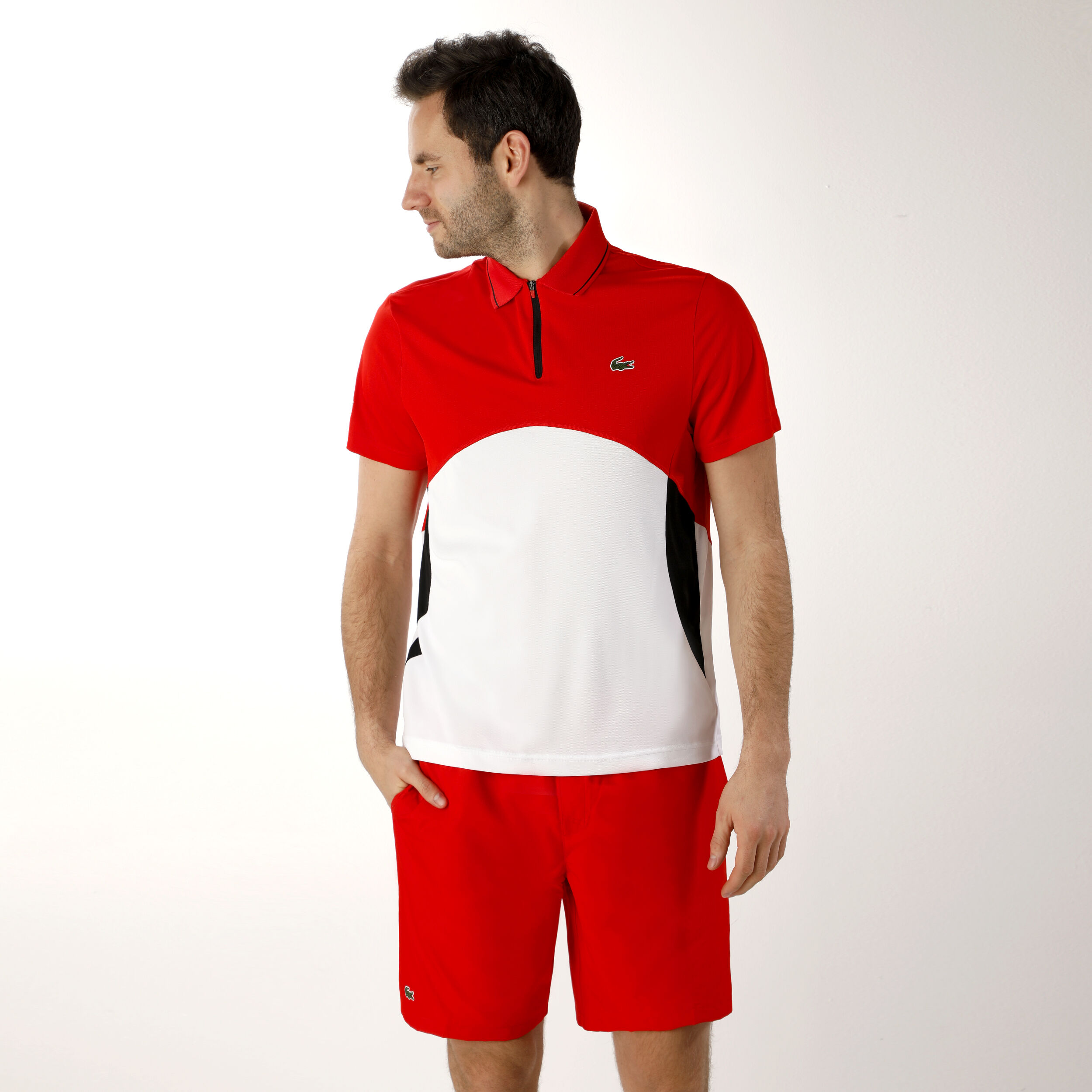 Buy Lacoste Polo Men White Red Online Tennis Point COM 51 OFF