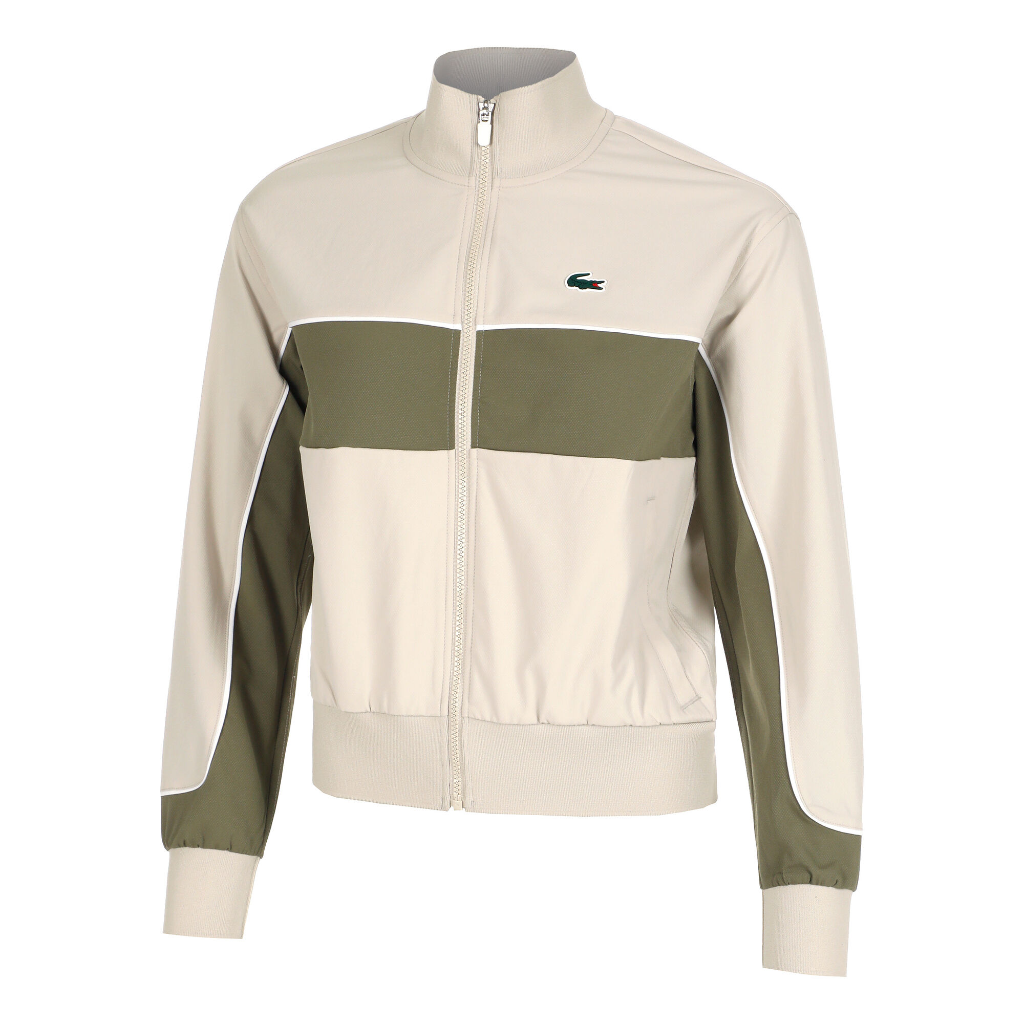 Lacoste Training Jacket Women Beige, Olive Tennis-Point