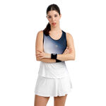 BIDI BADU Tennis apparel BIDI BADU Crew Racerback Tank Top Women-dark blue, white