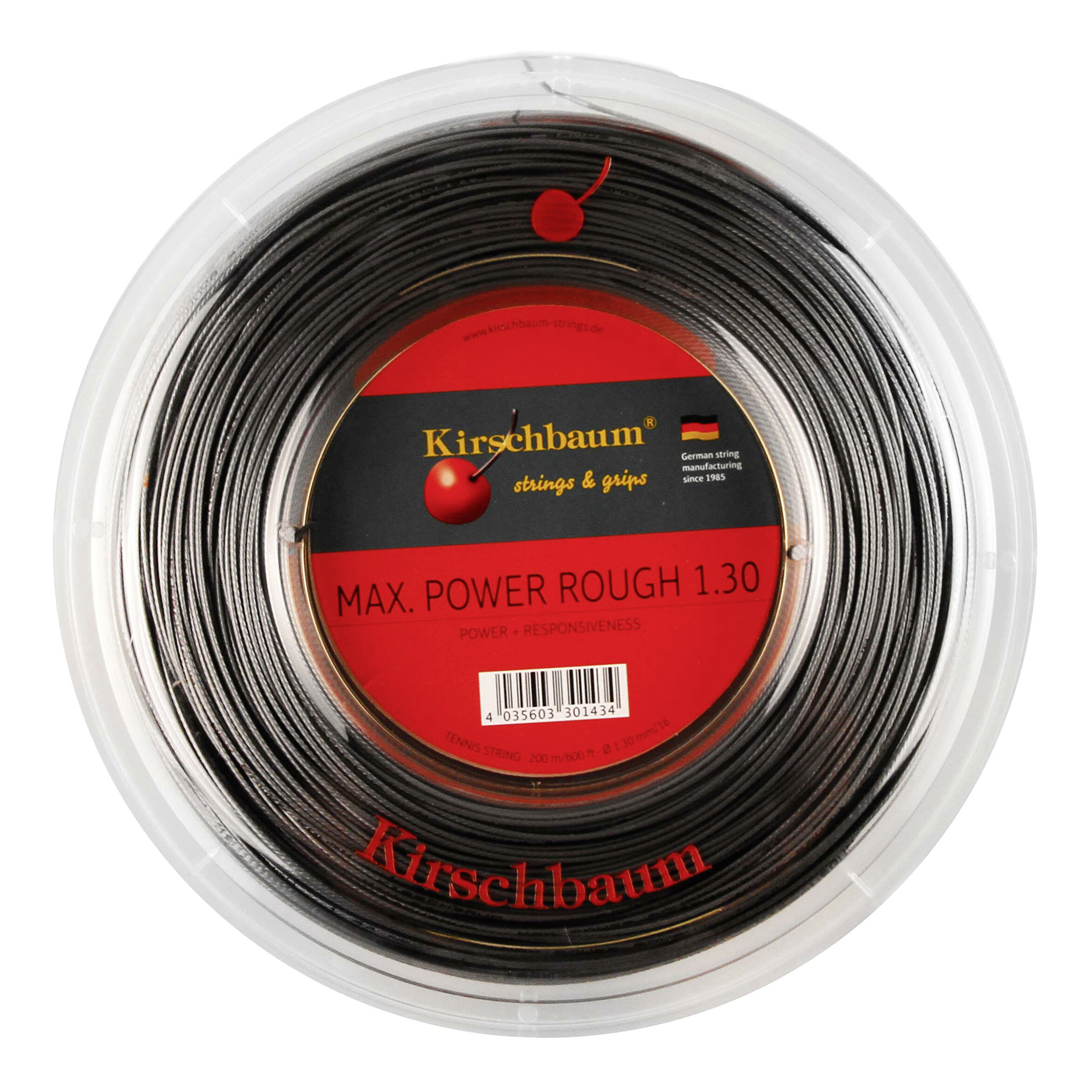 Kirschbaum Max Power ROUGH Tennis Saite 200m Reel 17/1.25mm 