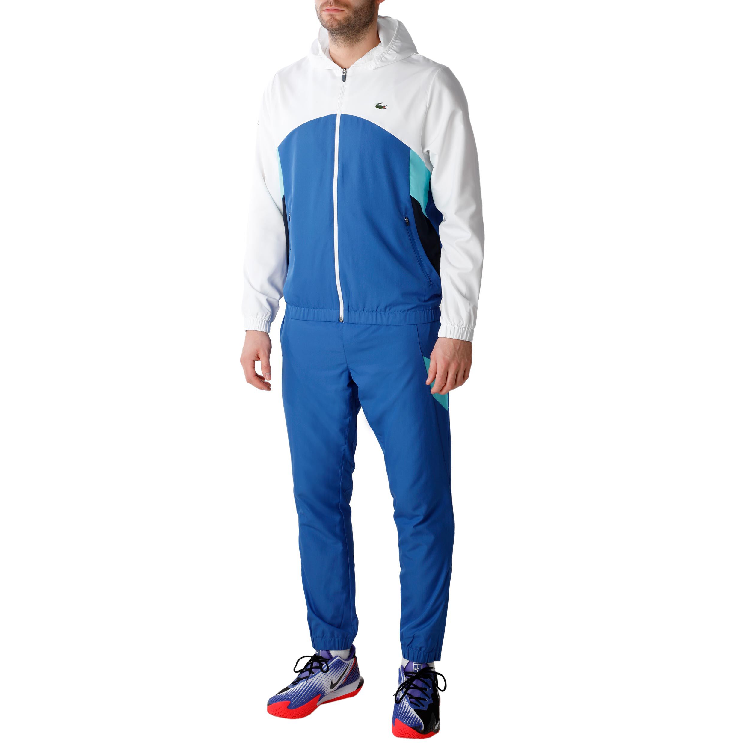 Tracksuit Men White Blue