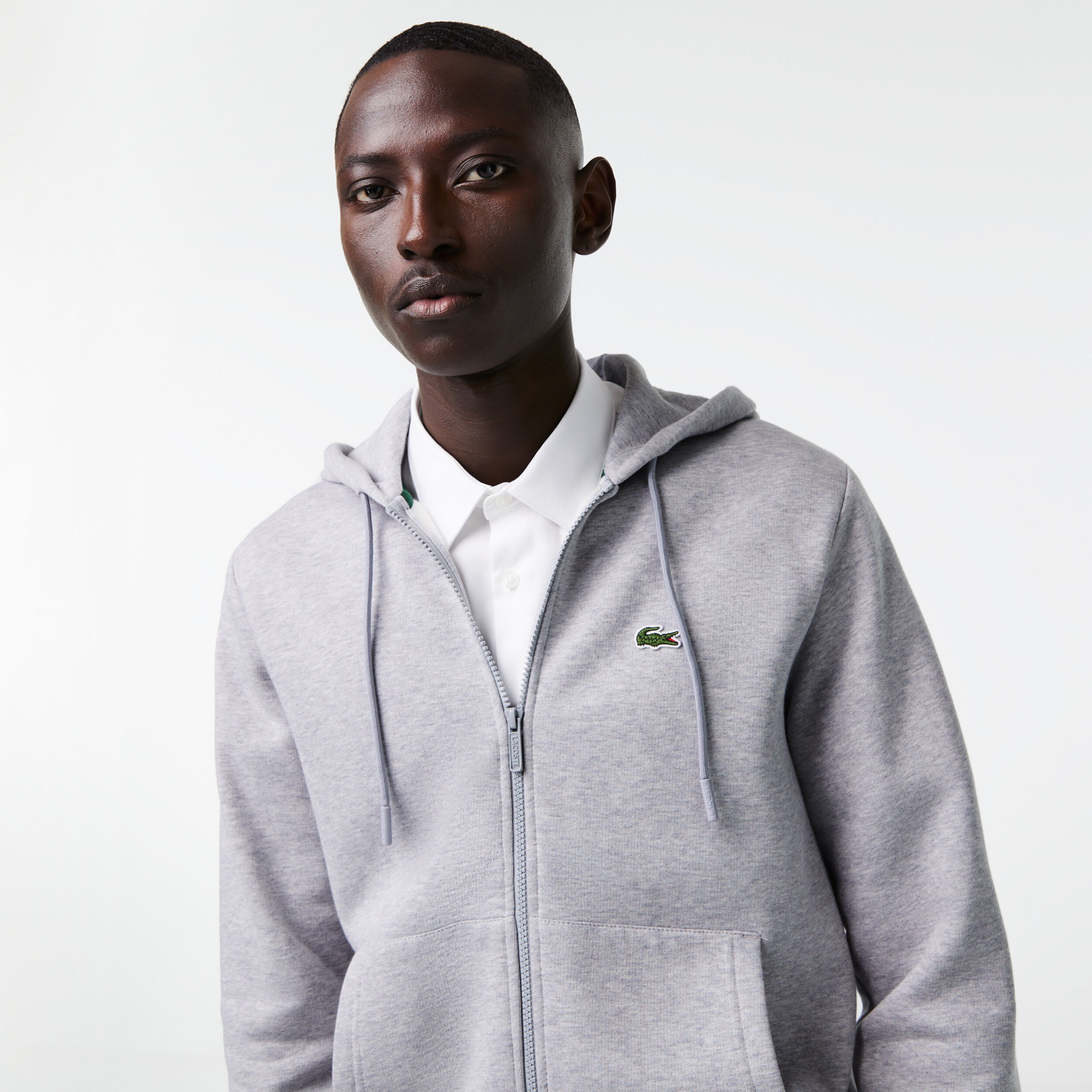 Chandal lacoste gris sales