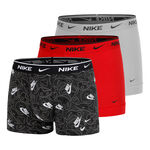 Nike Clothing Nike Everyday Cotton Stretch Boxer Shorts 3 Pack Men-Lightred,Lightgrey