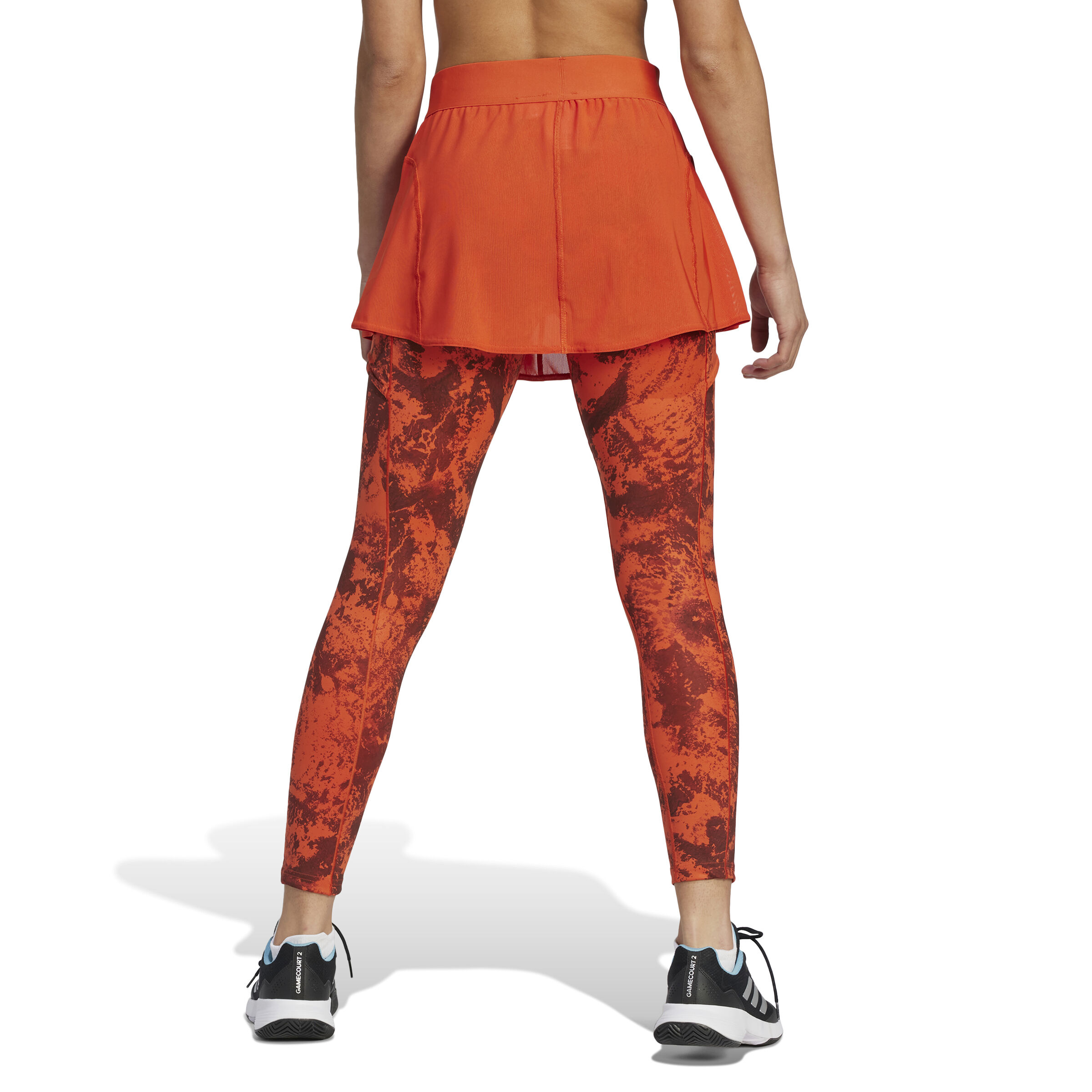 Skirted leggings orange new arrivals