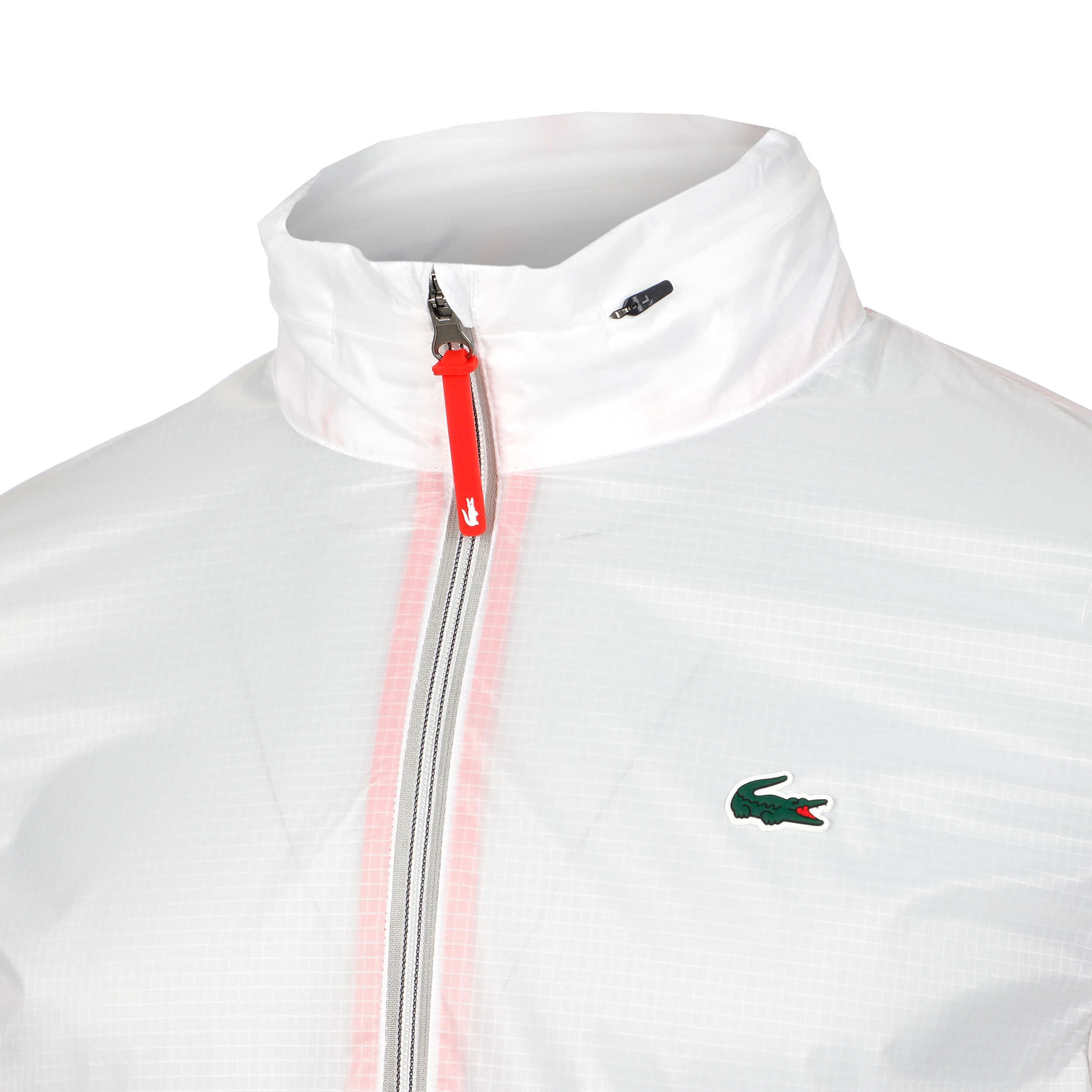 Mens white store lacoste jacket