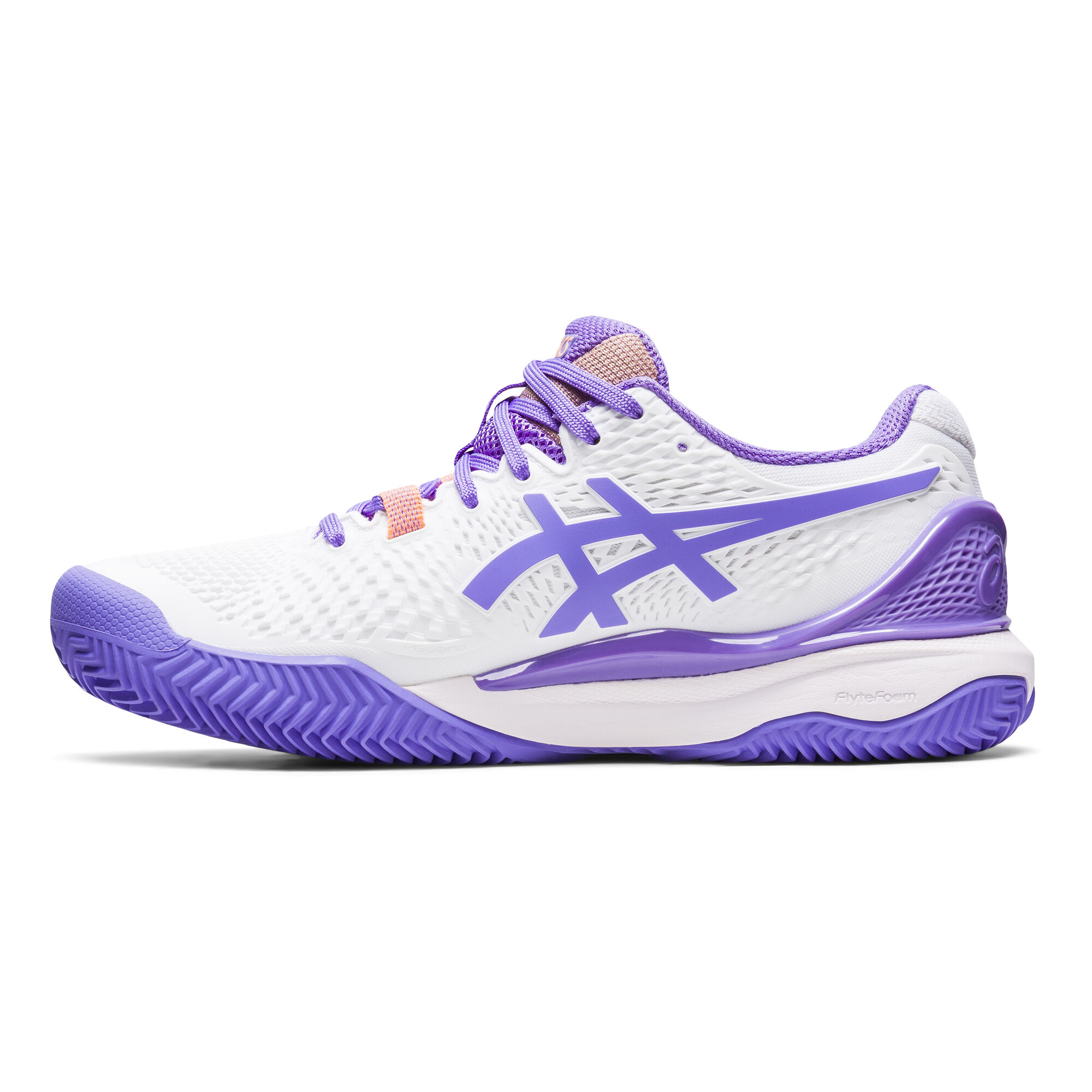 Buy ASICS Gel-Resolution 9 Clay Court Shoe Women White, Lilac online