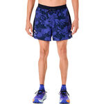 ASICS Clothing ASICS Fujitrail AOP 5in Running shorts Men-dark blue, blue