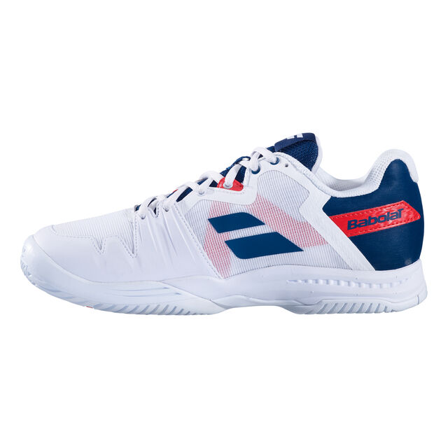 buy Babolat Sfx 3 All Court Shoe Men - White, Dark Blue online | Tennis-Point