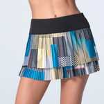 Lucky in Love Clothing Lucky in Love Stripe It Up Pleated Skirt Women-Black,Multicoloured