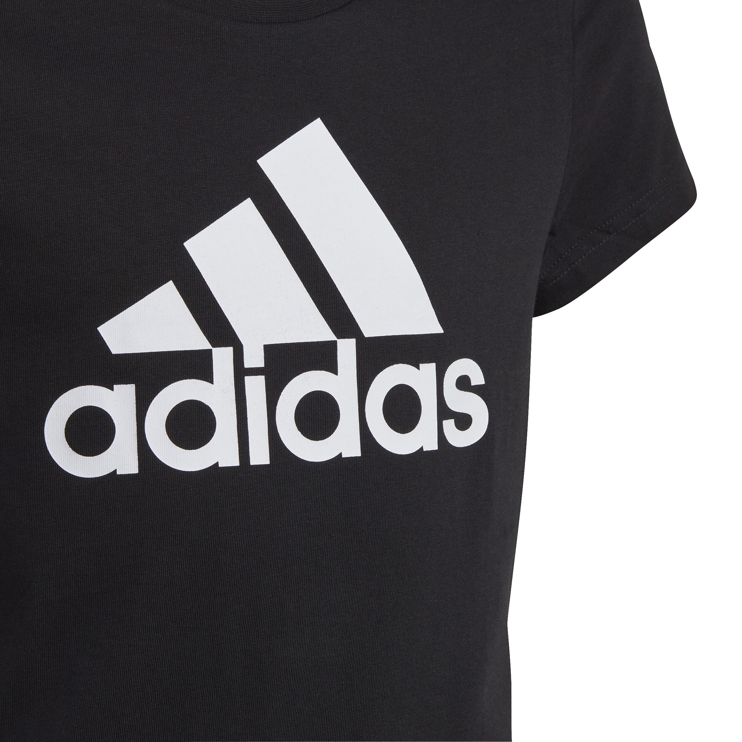 Essentials Big Logo T Shirt Girls Black White