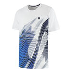 K-Swiss T-Shirt K-Swiss KS AP HYPERCOURT PRINT CREW 6 T-Shirt Men-white