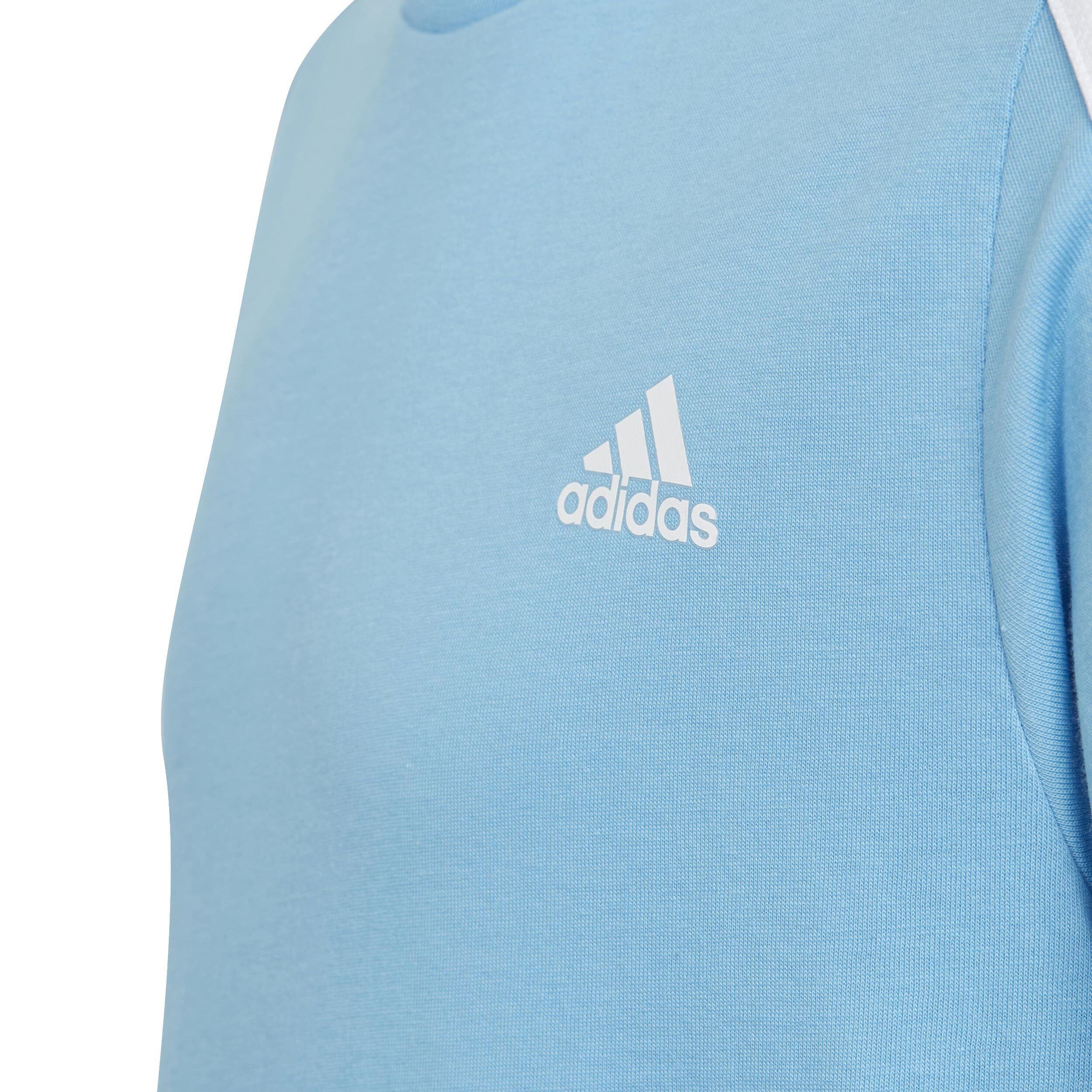 ☆adidas☆ Lip Stripe Tee Sky Blue Adidas 3-Stripes T-Shirt | Clear Sky | USA Stockists