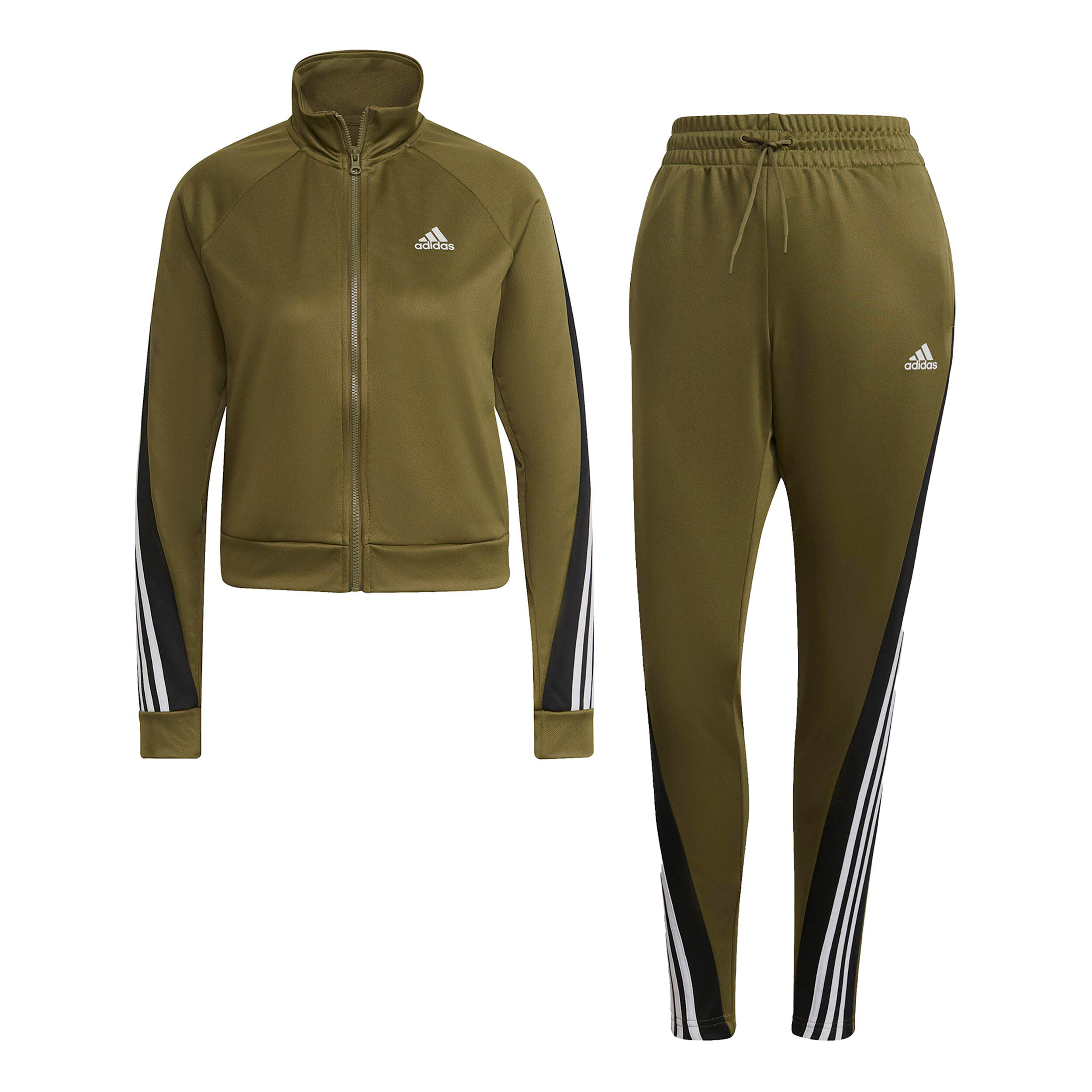 Adidas tracksuit womens olive green cheap