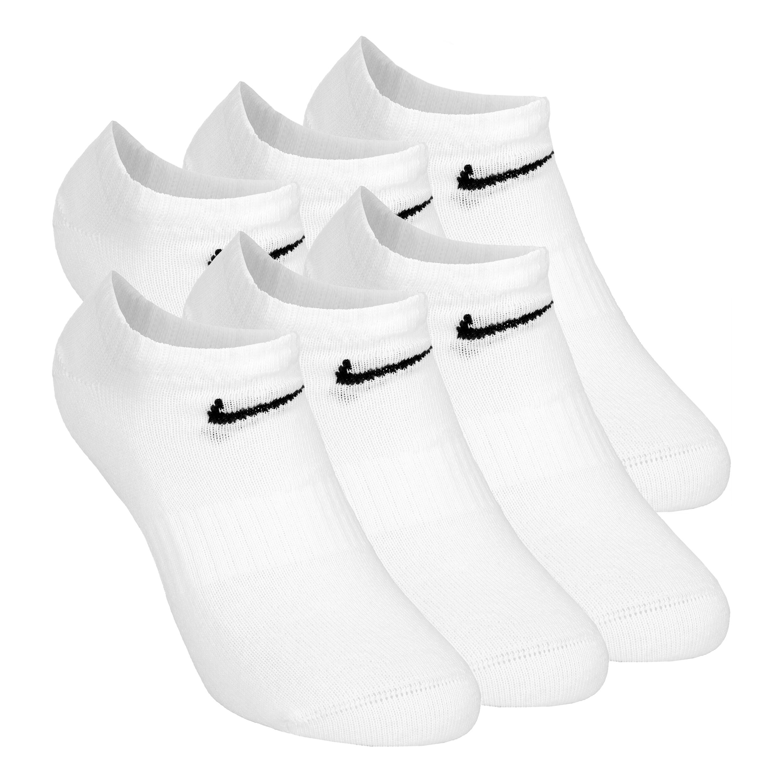 Buy Nike Everyday Lightweight Tennis Socks 6 Pack White Black online Tennis Point COM