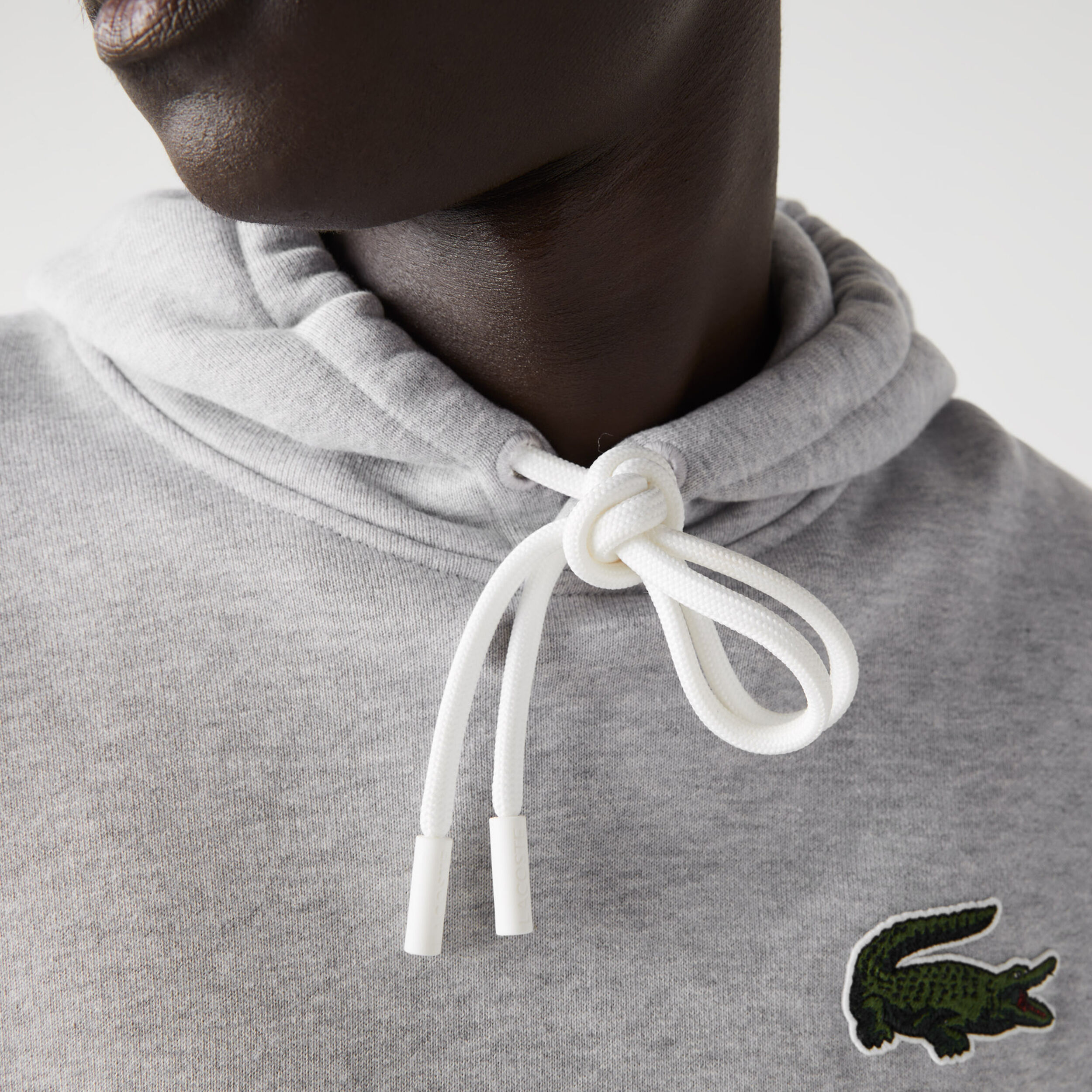 Lacoste hot sale gray hoodie