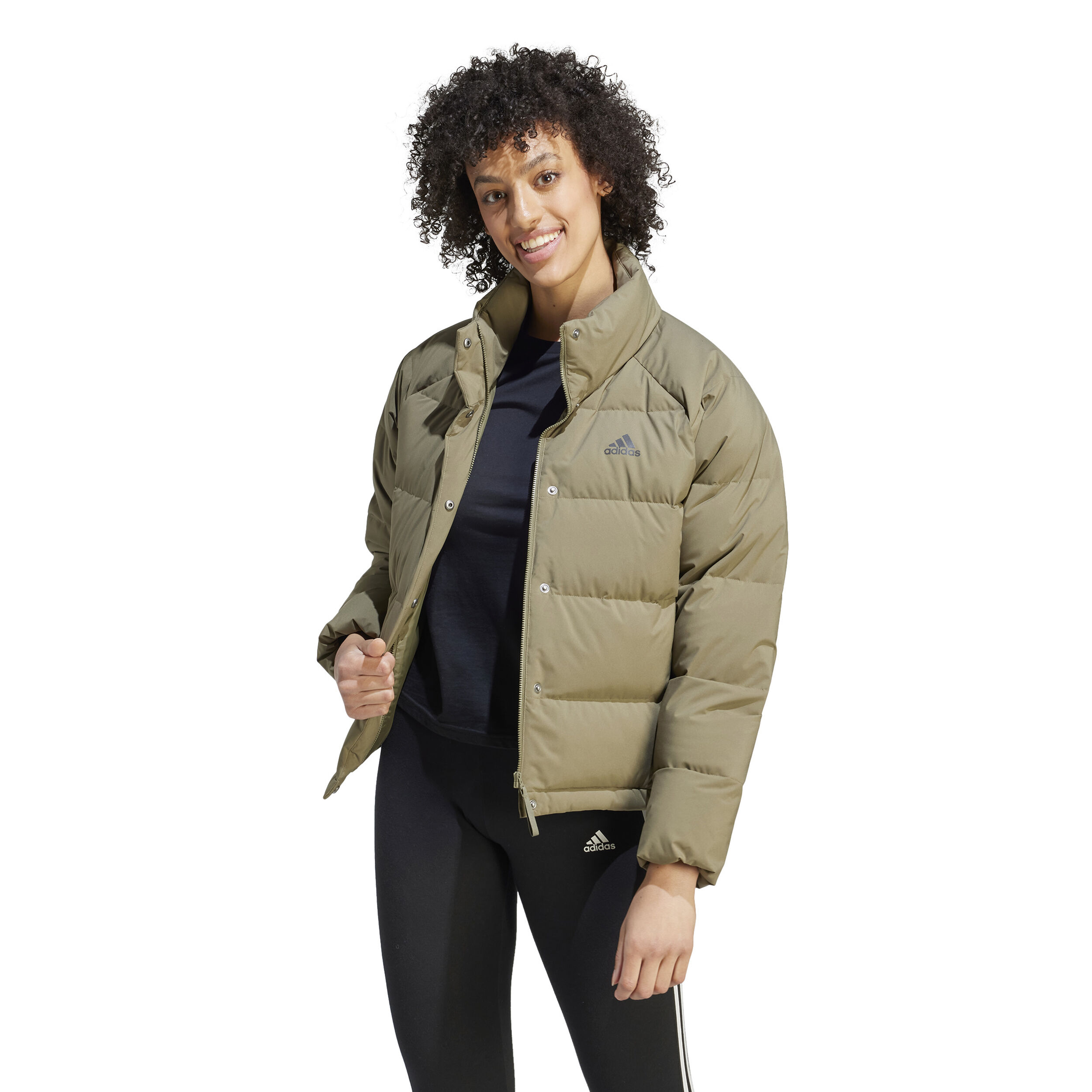 Olive adidas jacket top