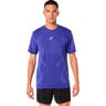 Road Seamless Running shirt Men-blue, violet