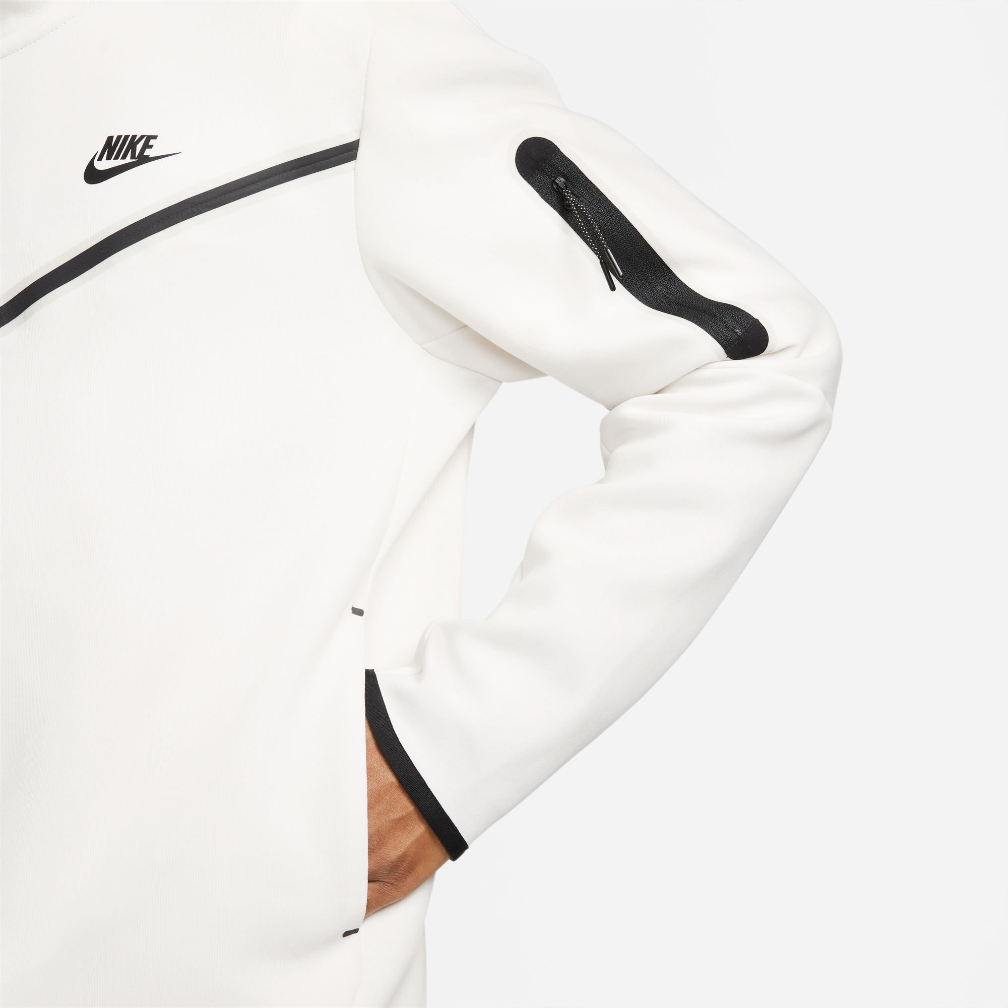Black and 2025 white tech fleece