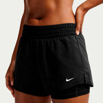 Nike Shorts Nike Dri-Fit One Mid Rise 2in1 3in Sports bras Women-black, white