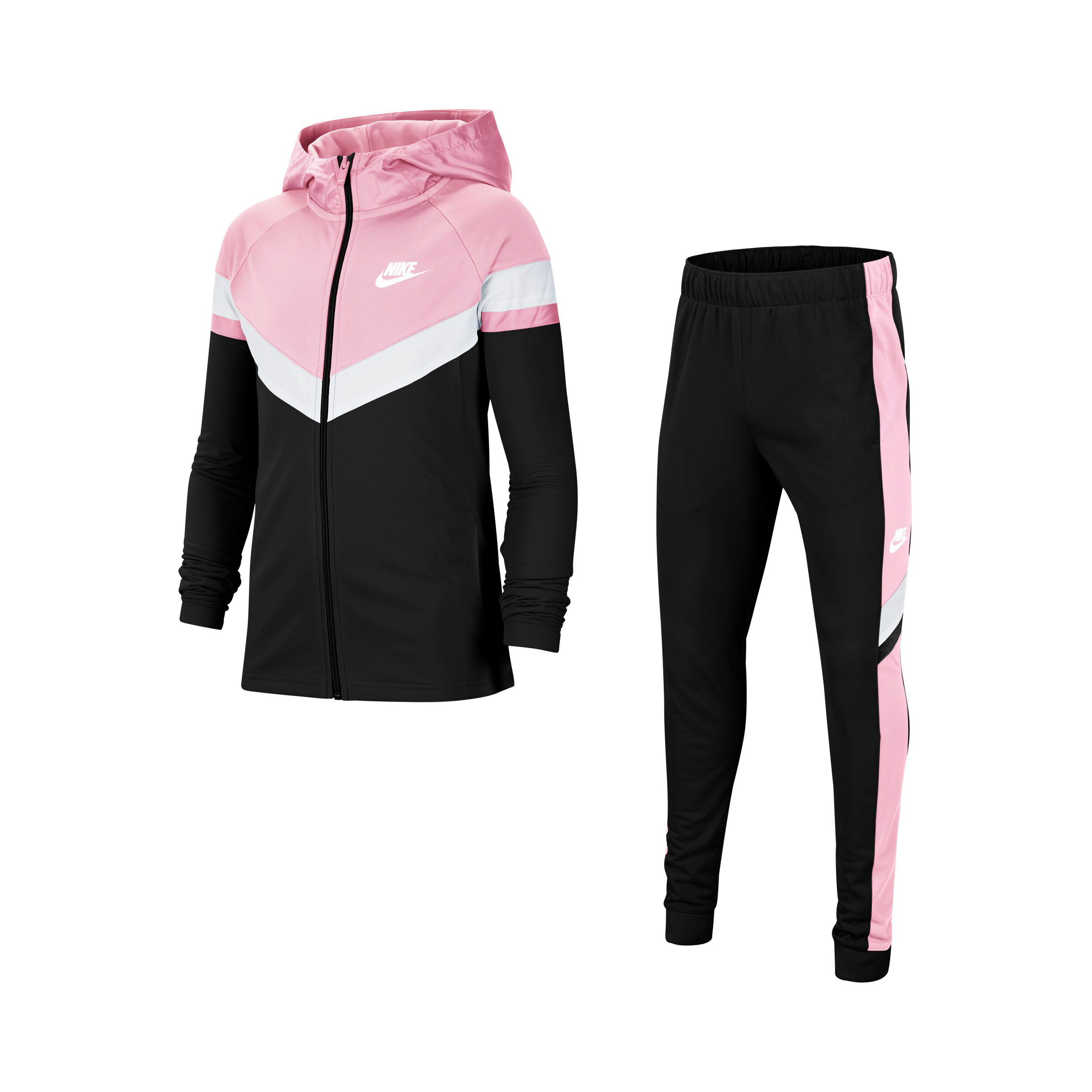 Pink and black nike tracksuit Clearance