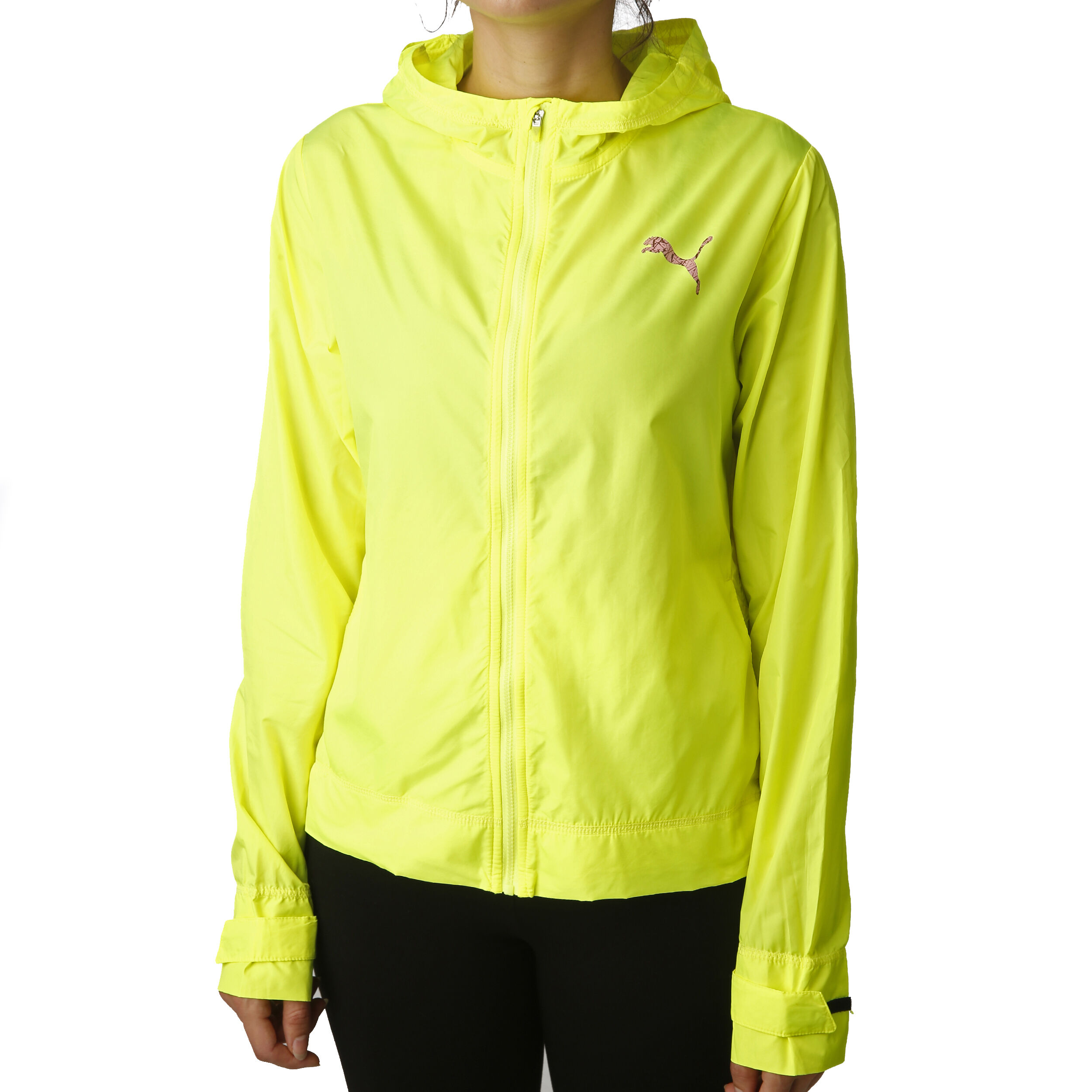 Shift Packable Running Jacket Women Yellow Black