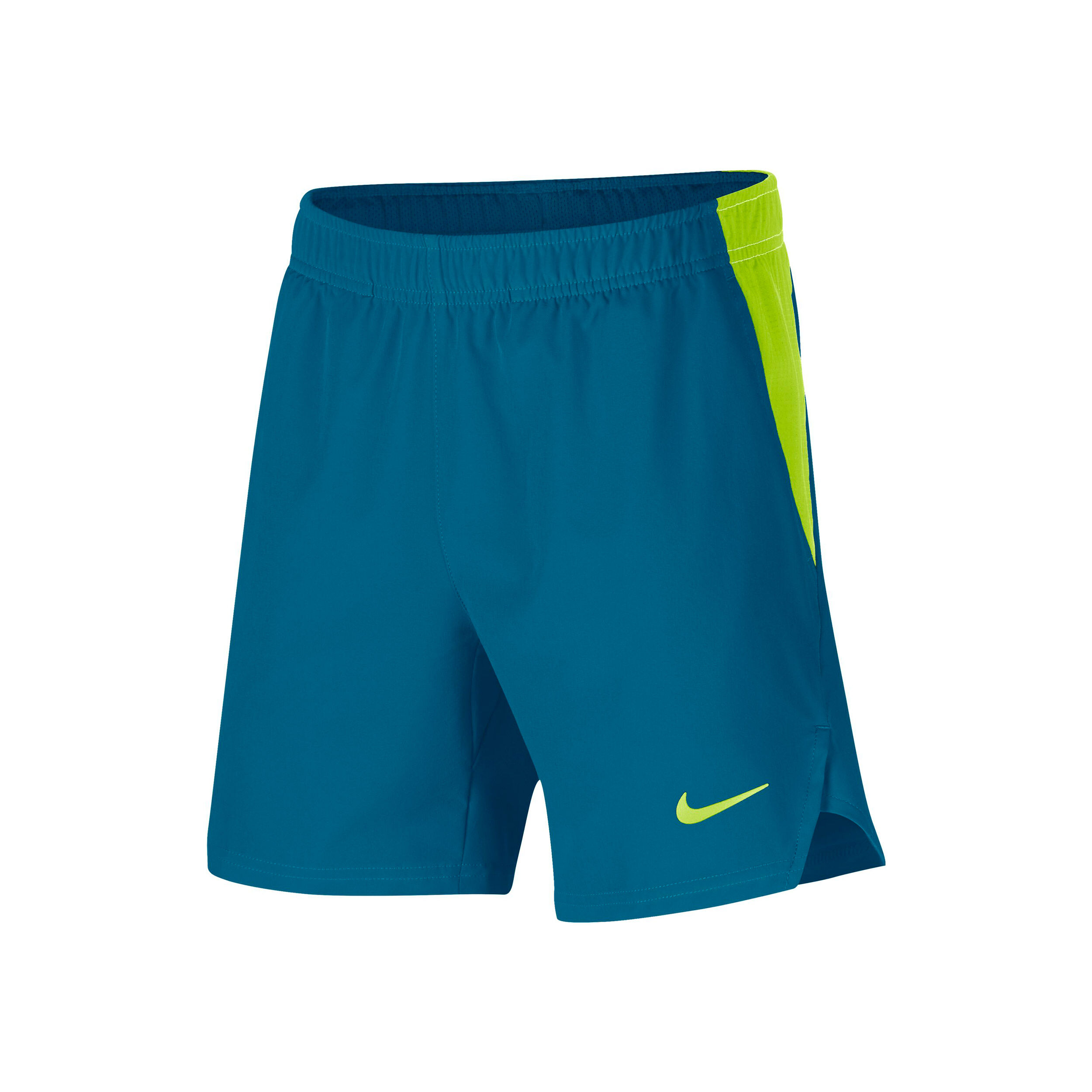 Court Flex Ace Shorts Boys Turquoise Neon Yellow