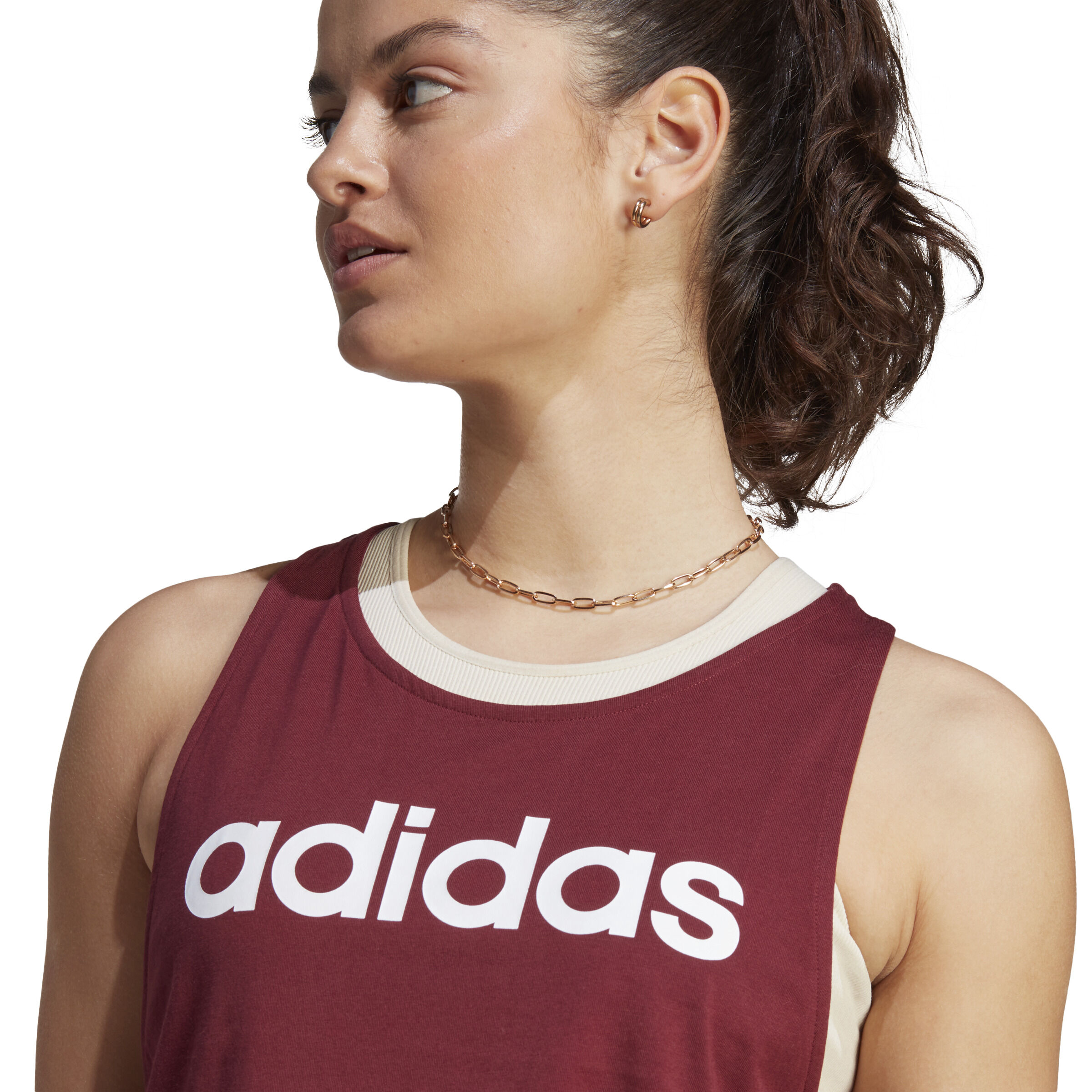 Adidas maroon top womens on sale