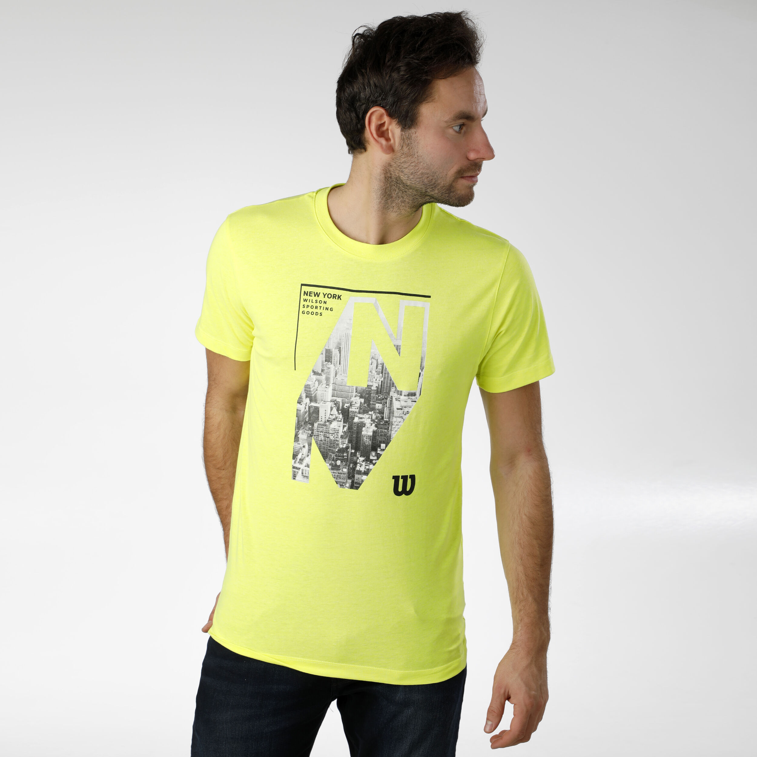 Wilson Mサイズ チャコール×ブラック Tシャツ WB6081604M pitsports-plus_wbw60294-