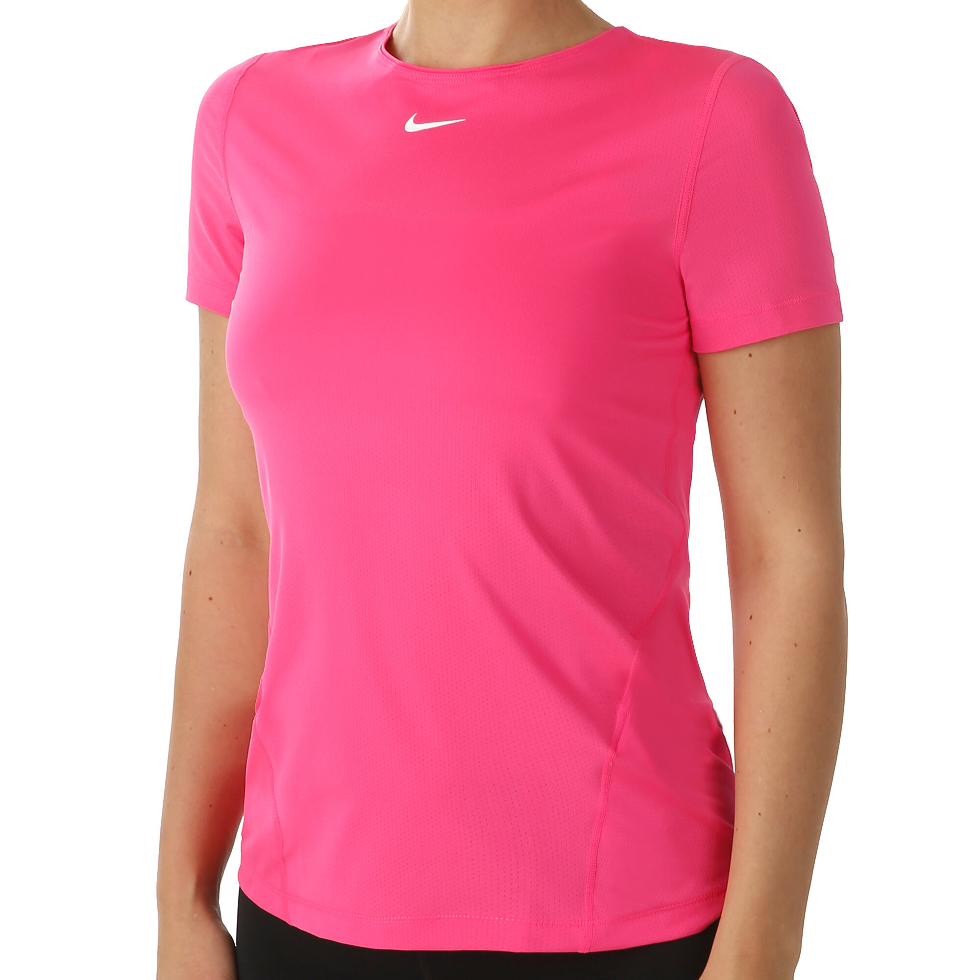 Ruimteschip Verschuiving Wrok buy Nike Pro T-Shirt Women - Neon Pink, White online | Tennis-Point