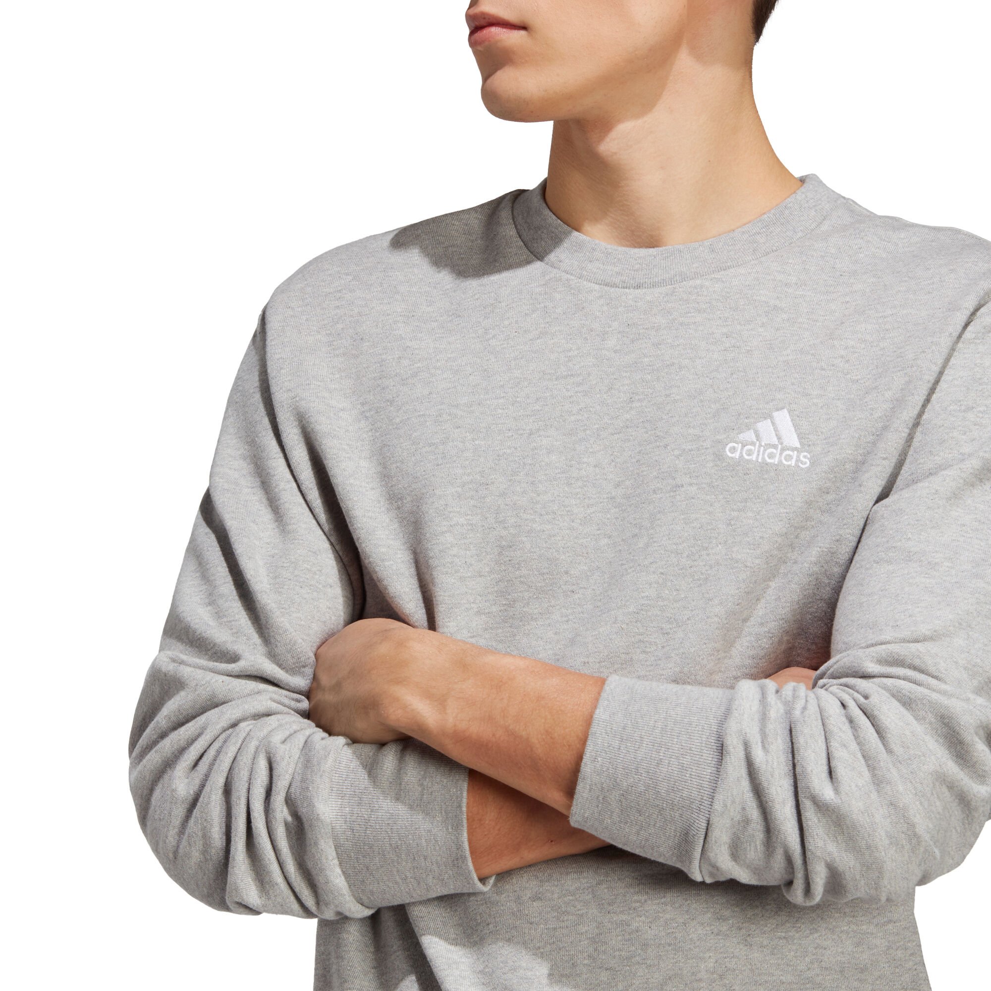 Molester Word gek Integreren buy adidas Essentials French Terry Embroidered Small Logo Sweatshirt Men -  Grey online | Tennis-Point