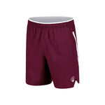 Quiet Please Clothing Quiet Please Create Drop 7in Shorts Men-Wine Red,White