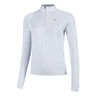 Velocity Cloudspun 1/4 Zip Running Shirt Women-Blue