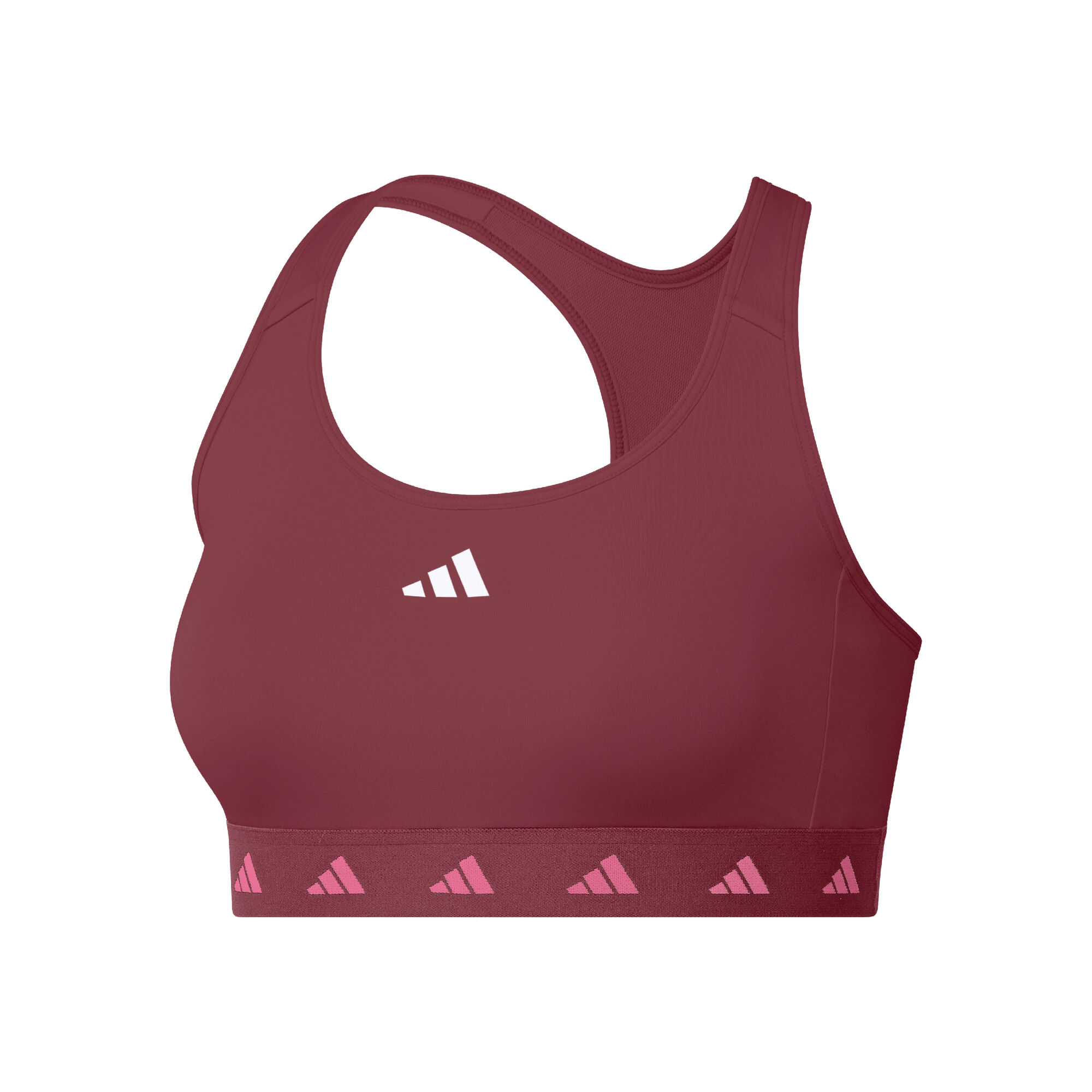 Red Adidas Techfit Womens Crop Top Sports Bra Size Small