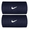 Swoosh Classic Doublewide Wristband Unisex - dark blue, white