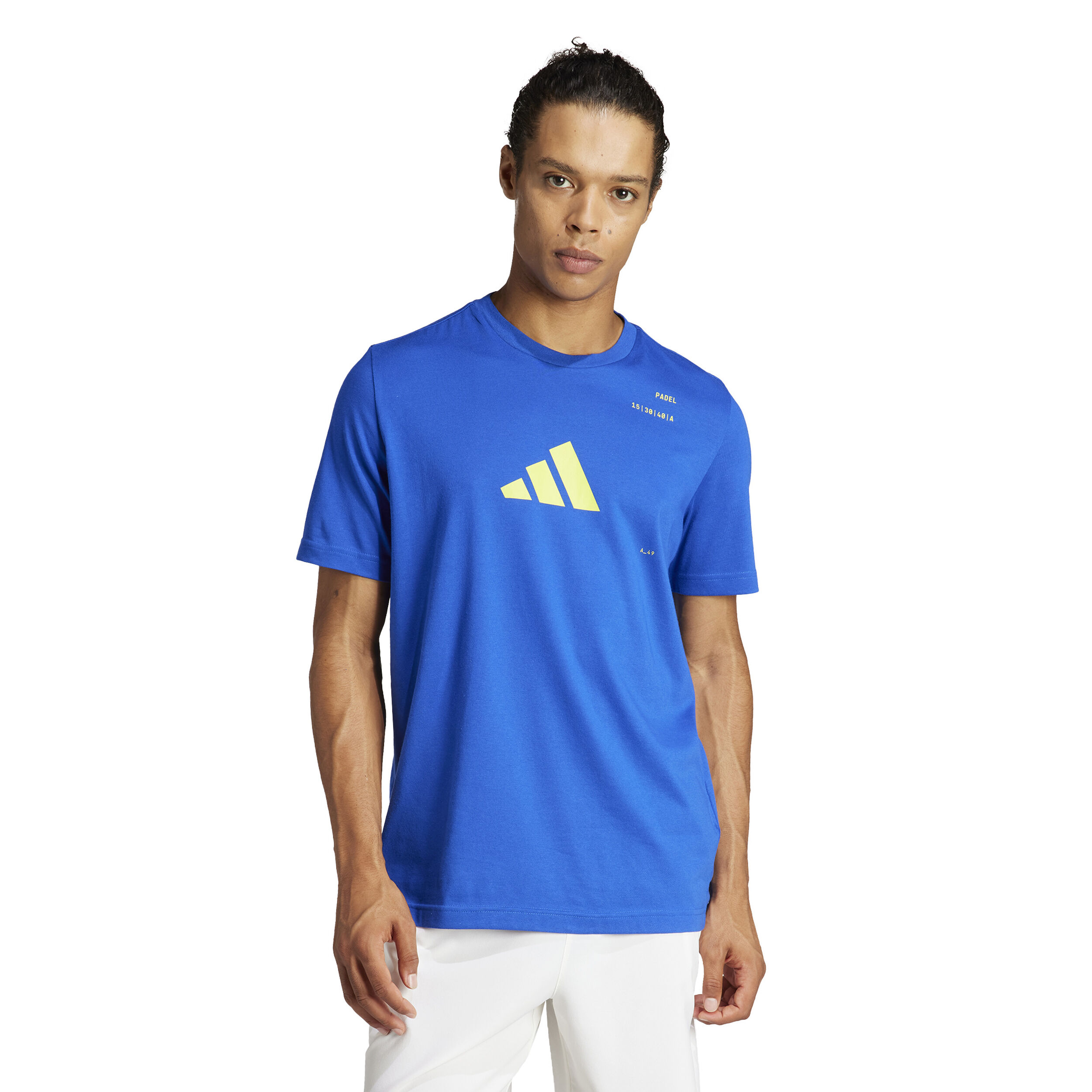 T Shirt Men Blue Yellow