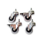 Gamma Technical equipment Gamma Rollen Set Für Standard Floor Stand-Silver,Black